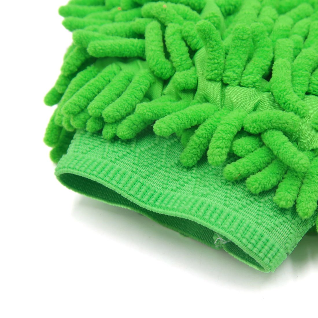 uxcell Green Microfiber Chenille Car Wash Gloves - Soft Cleaning Mittens for Auto Detailing & Vehicle Washing (Pair) - Perfect for Car, Truck, RV & Motorcycle Cleaning