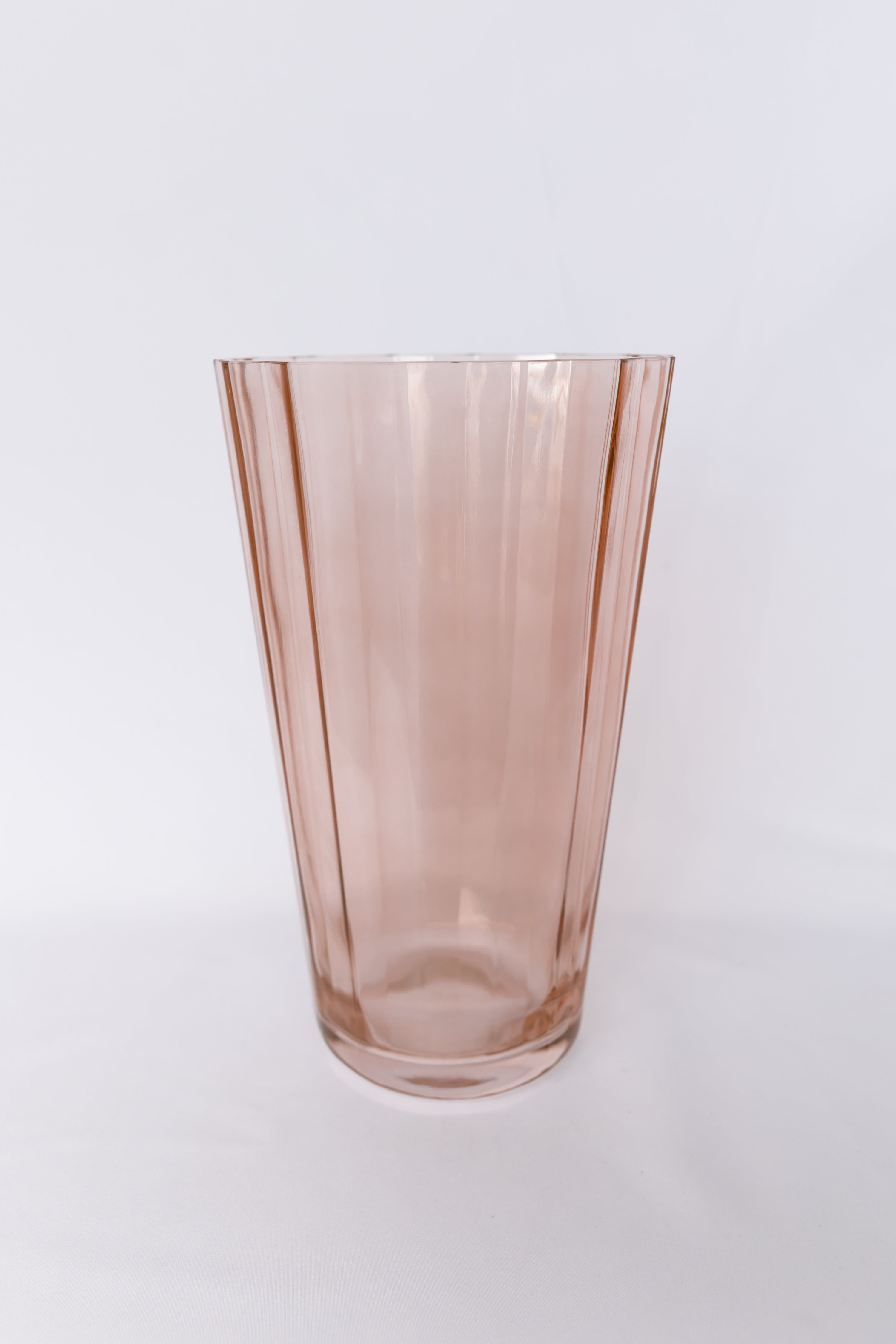 Estelle Colored Sunday Vase - Blush Pink Decorative Flower Vase for Home Decor, Wedding Centerpieces & Boho Room Aesthetics