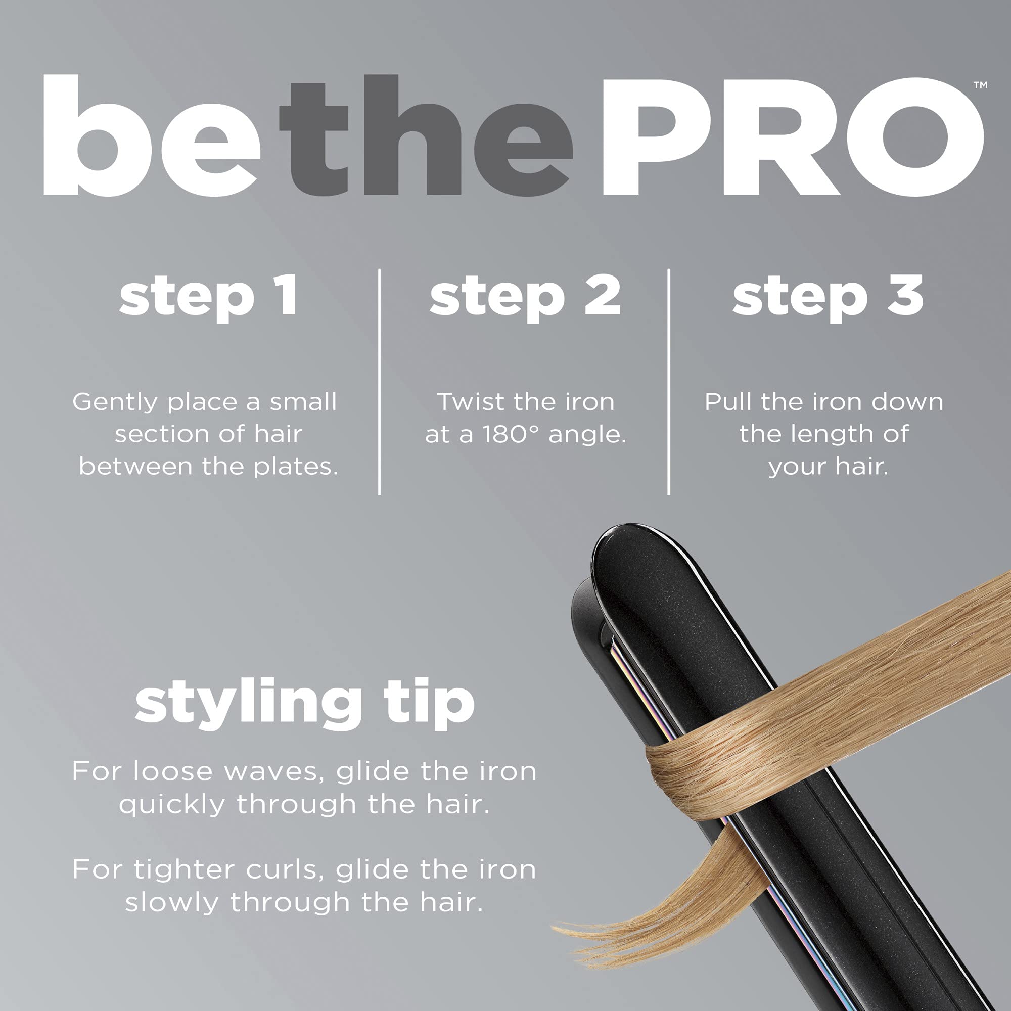 Rainbow Titanium Flat Iron 1 Inch - Professional Hair Straightener for Smooth & Shiny Hair - Perfect for Home, Salon & Travel Use