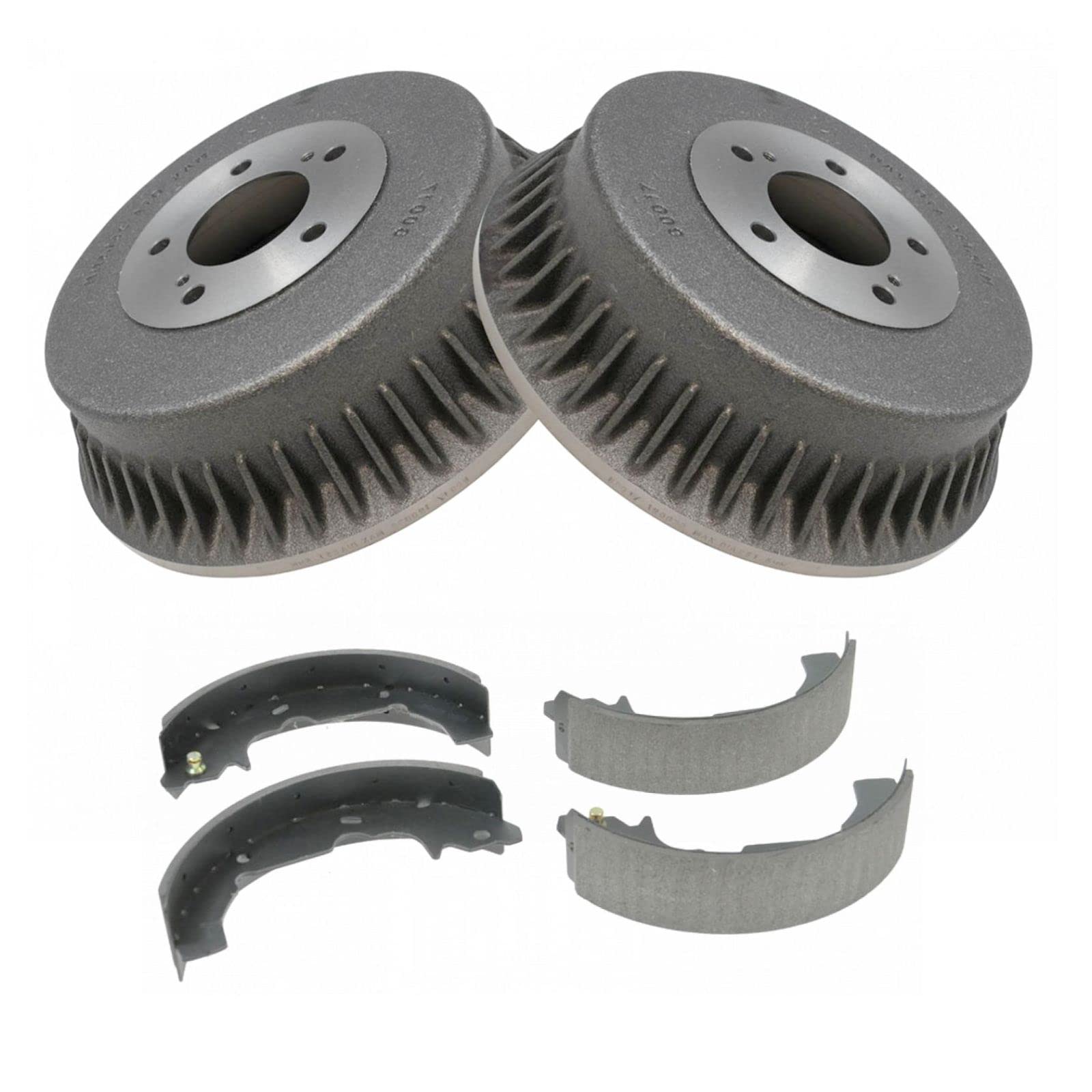 Rear Brake Shoe and Drum Kit Set - 5 Stud Compatible with 1993-2002 Nissan Villager & Mercury Quest - Perfect for Brake System Repair and Maintenance
