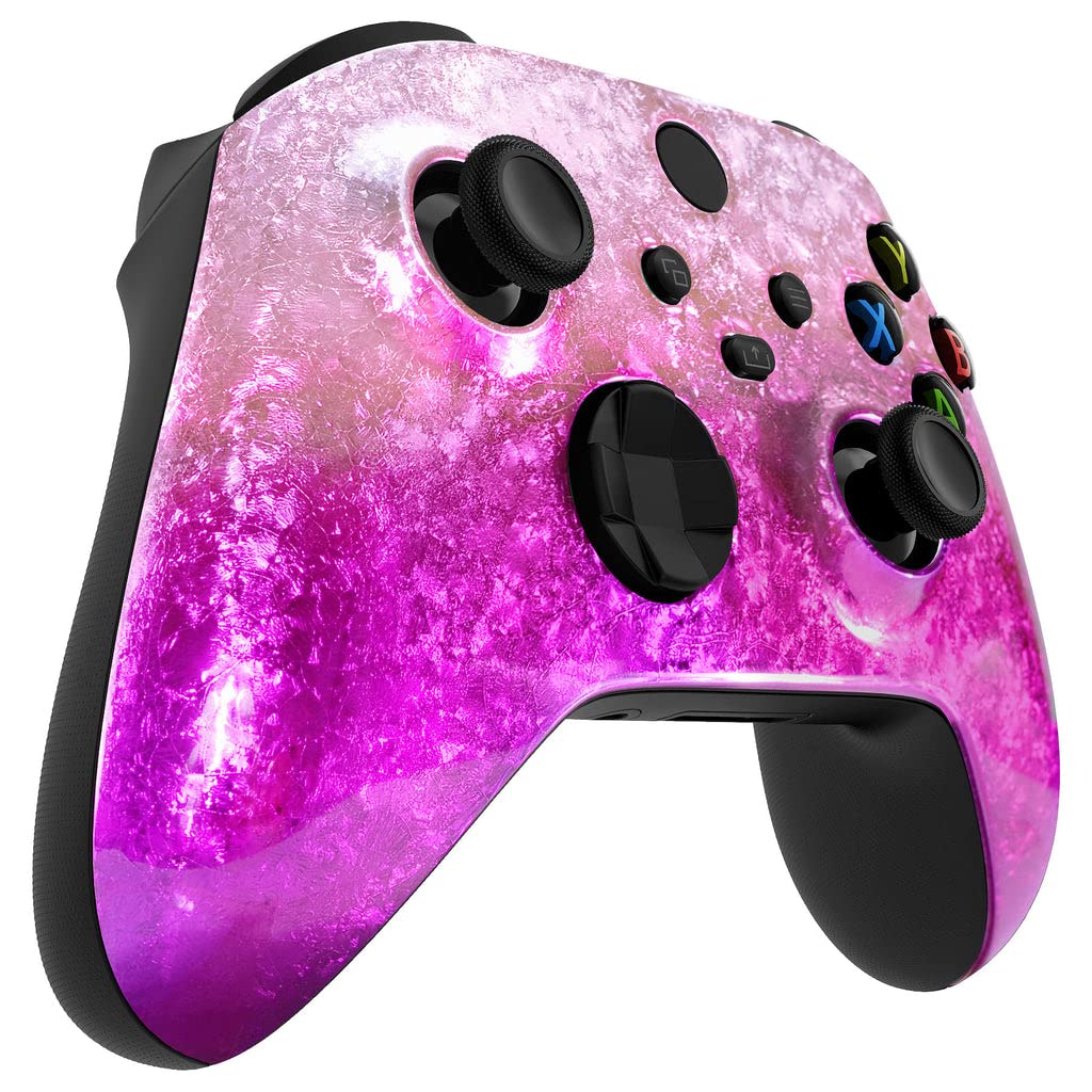 Custom Wireless Xbox Controller for Xbox Series X/S & Xbox One - Soft Touch Grip - Icy Pink Design - Perfect for Gaming, Streaming & Competitive Play