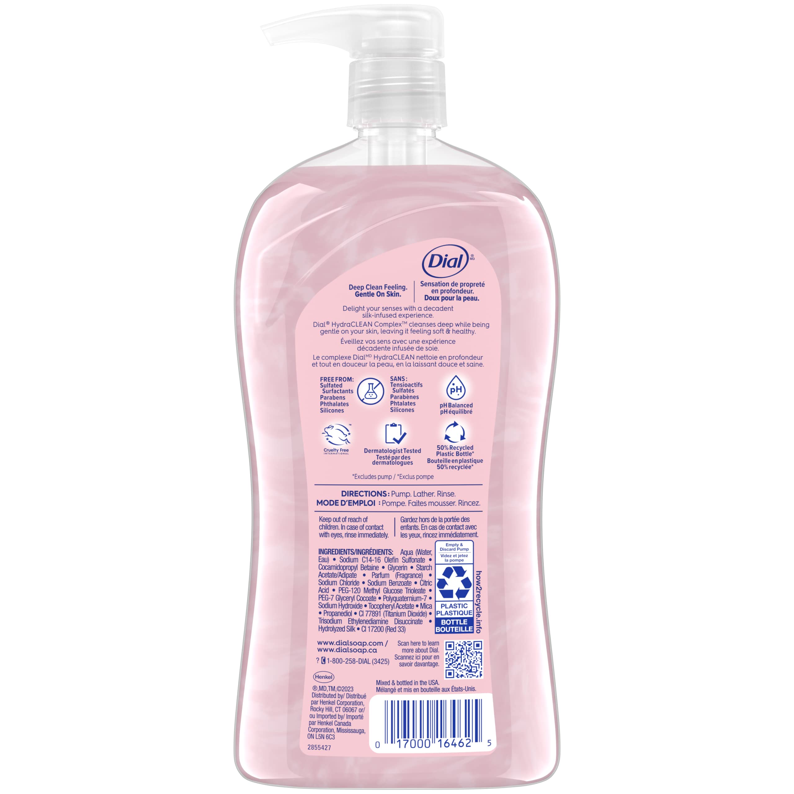 Dial Body Wash - Pamper & Indulge Silk & Magnolia Scent | 32 fl oz Moisturizing Shower Gel for Soft Skin | Perfect for Daily Use & Relaxing Bath Time