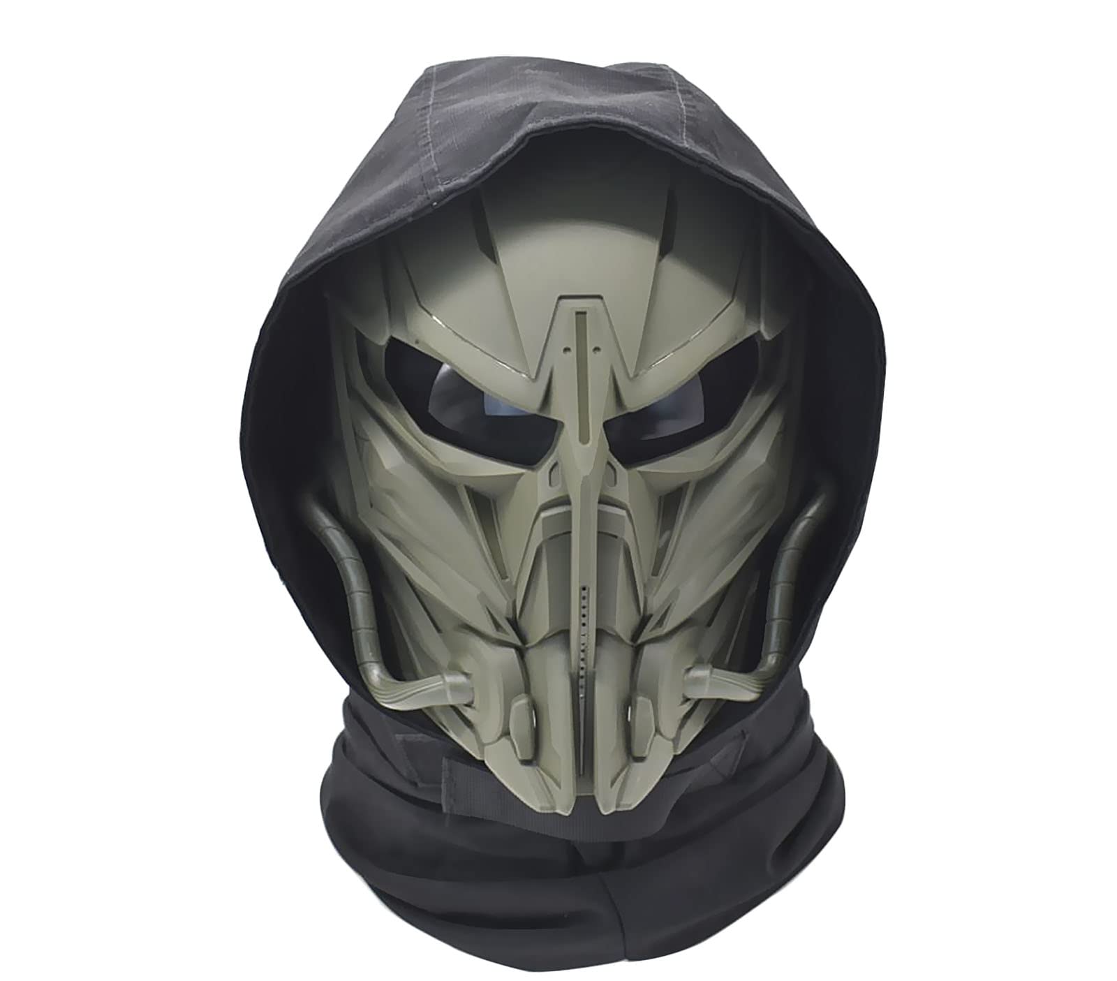 Tactical Airsoft Mask Balaclava - Dual Mode Hood Face Cover for Paintball & Airsoft Games - Protective Headgear for Outdoor Sports & Military Training