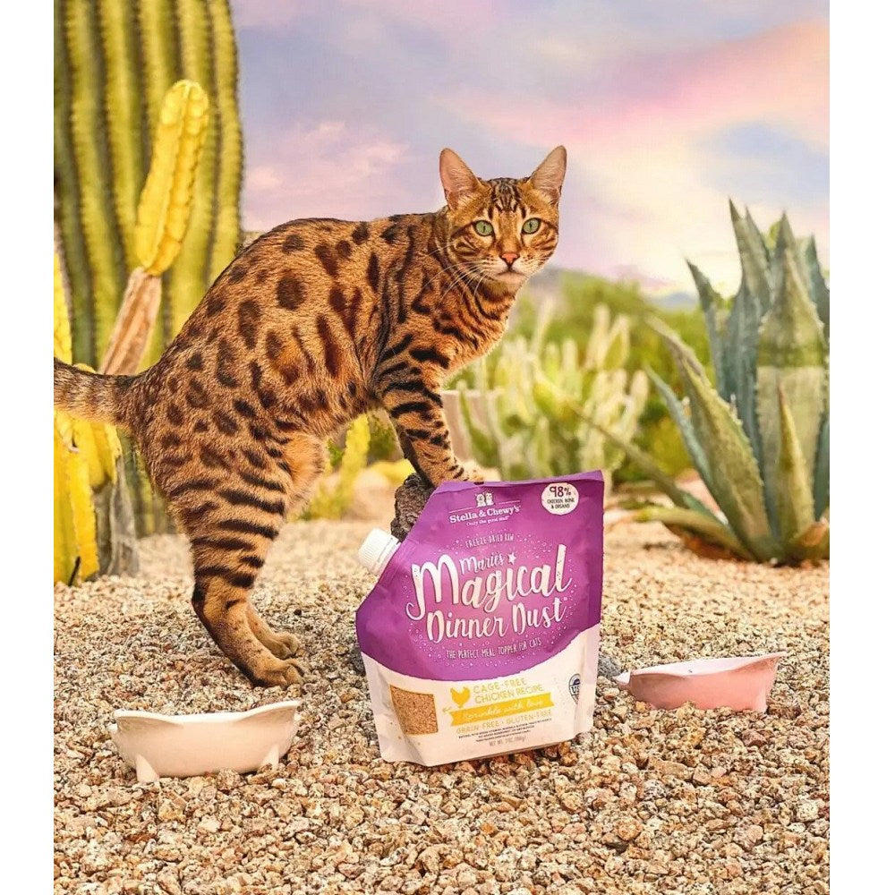 Premium Freeze-Dried Chicken Cat Food Topper - Grain-Free, High-Protein Meal Enhancer for Picky Eaters - Perfect for Kibble, Wet Food & Homemade Meals