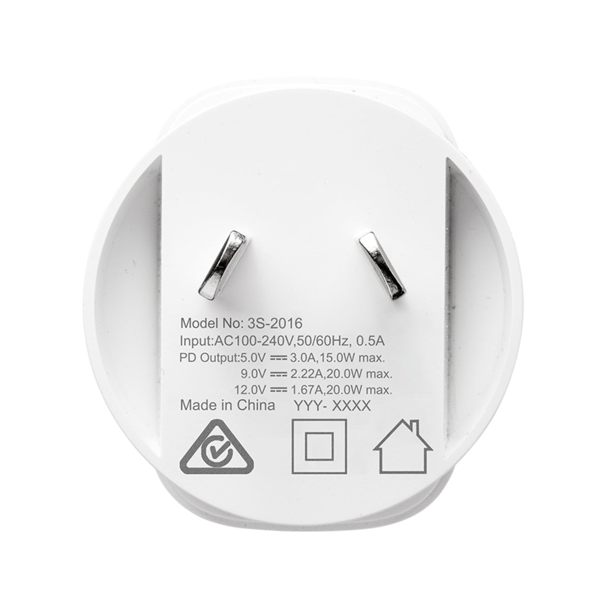 3sixT 20W USB C Wall Charger with PD Fast Charging & USB C to Lightning Cable - Perfect for iPhone, iPad, and Android Devices at Home, Office or Travel