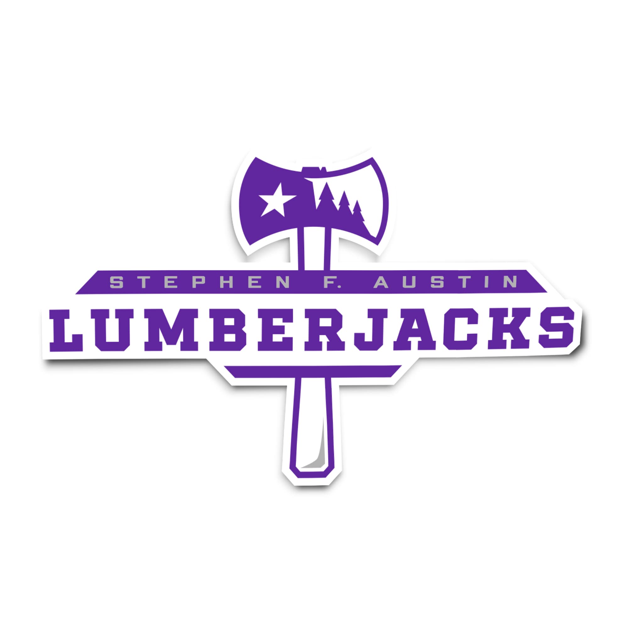 SFASU Lumberjacks Desert Cactus Vinyl Decal Sticker - Waterproof for Laptop, Water Bottle, Car, Scrapbook - Perfect for Stephen F. Austin State University Fans & School Spirit