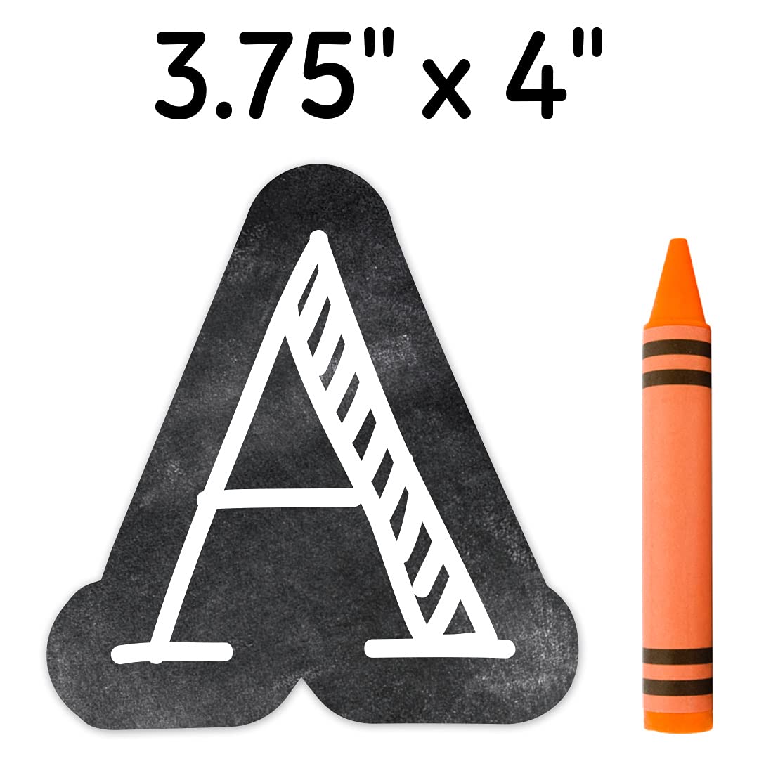 CTP Chalkboard Punch-Out Letters for Classroom & Homeschooling – Essential Back to School Supplies by Creative Teaching Press – Perfect for Bulletin Boards, DIY Projects & Learning Activities