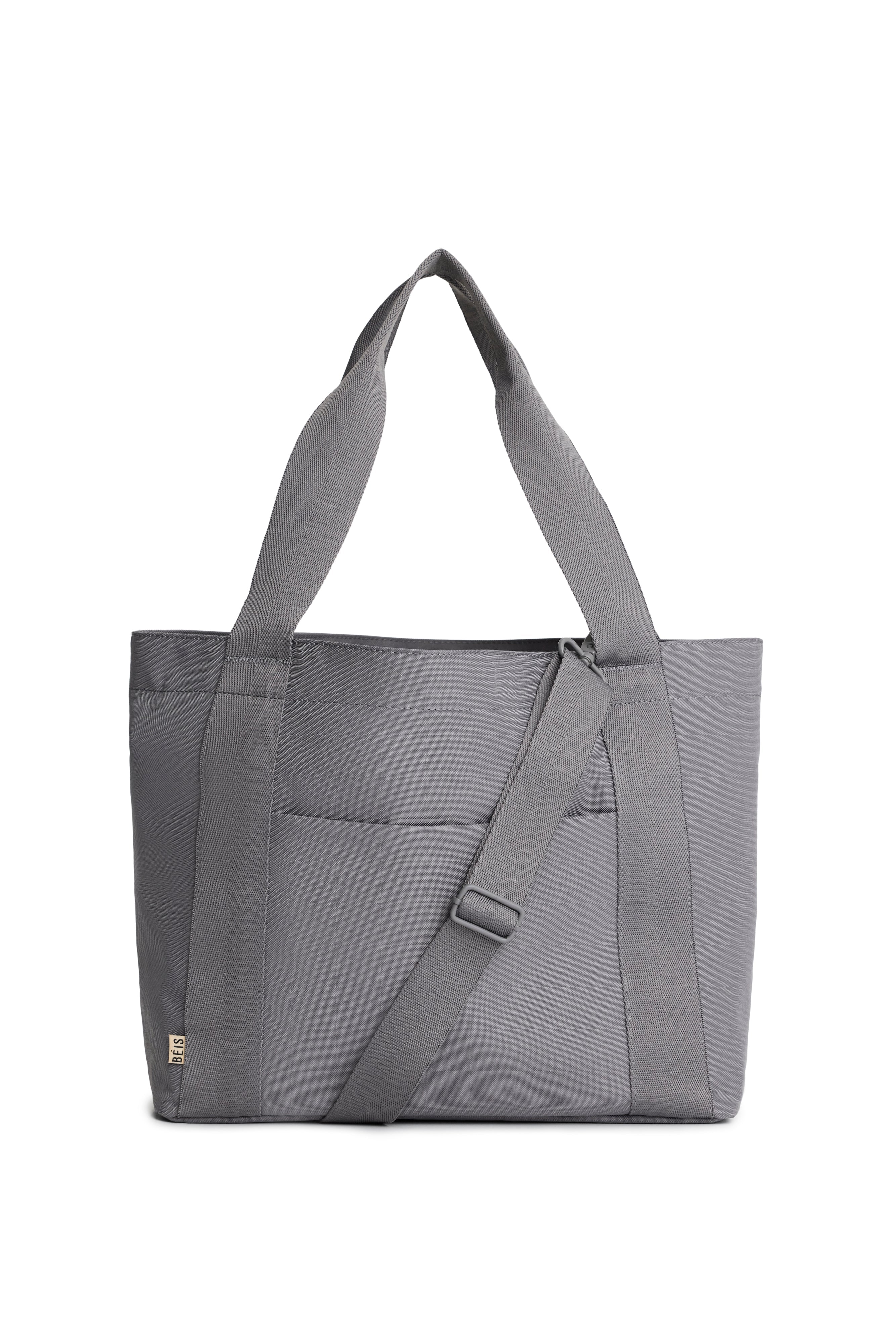 The BÉISics Tote Bag in Grey - Stylish & Spacious Work Tote for Women, Perfect for Office, Travel & Everyday Use