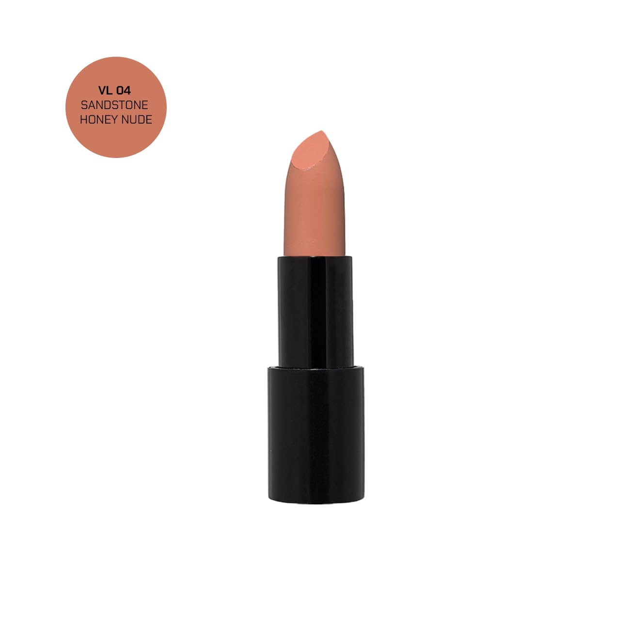Radiant Professional Advanced Care Lipstick - Ultra Nourishing Matte Lipstick with Vitamin E & UV Protection | Long Lasting Moisturizing Lip Color | Velvet Finish (04 Sandstone - Honey Nude) | Perfect for Daily Wear, Special Occasions & Sun Protection