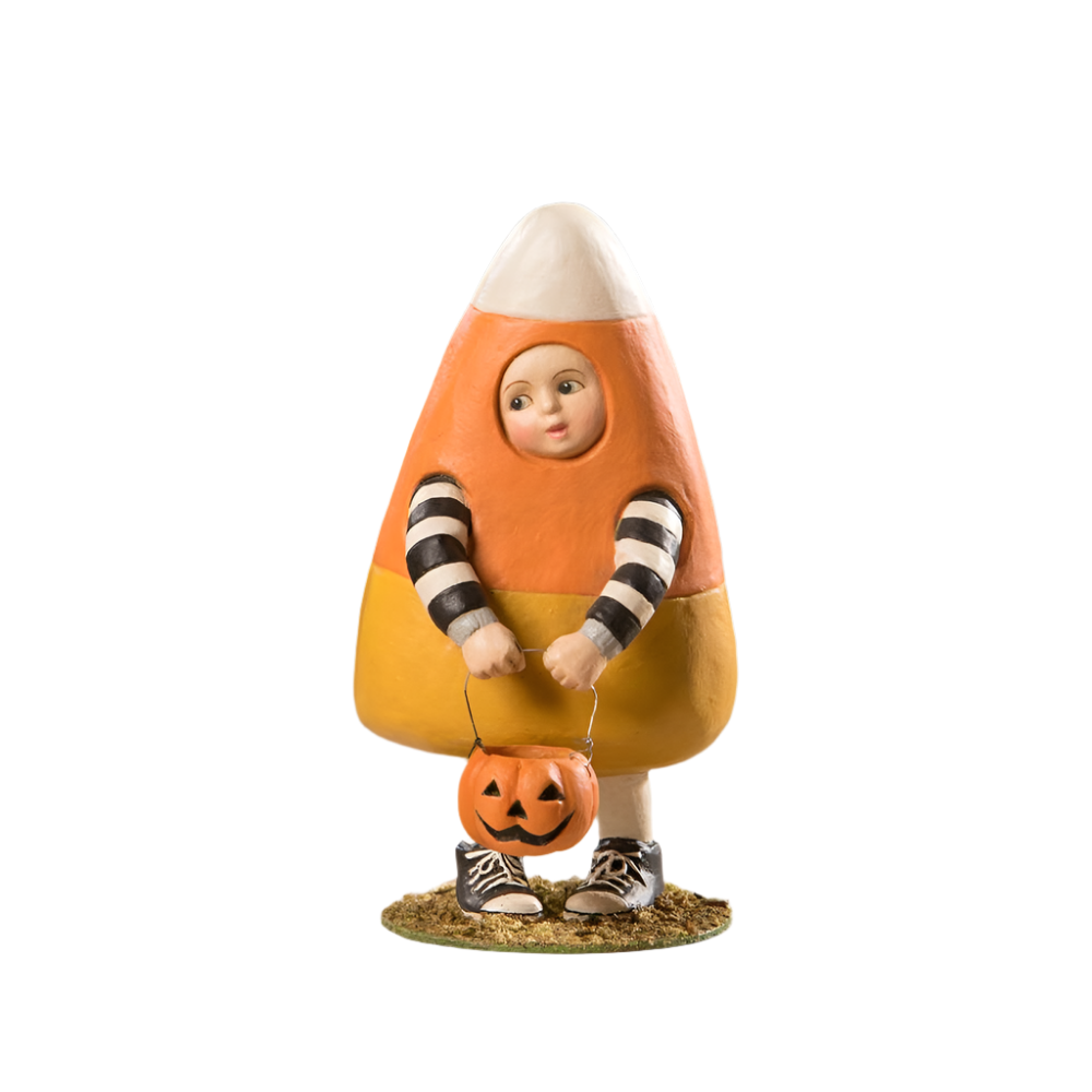 Bethany Lowe Designs Candy Corn Lucas - Halloween Decorations for Home, Party & Fall Festivals