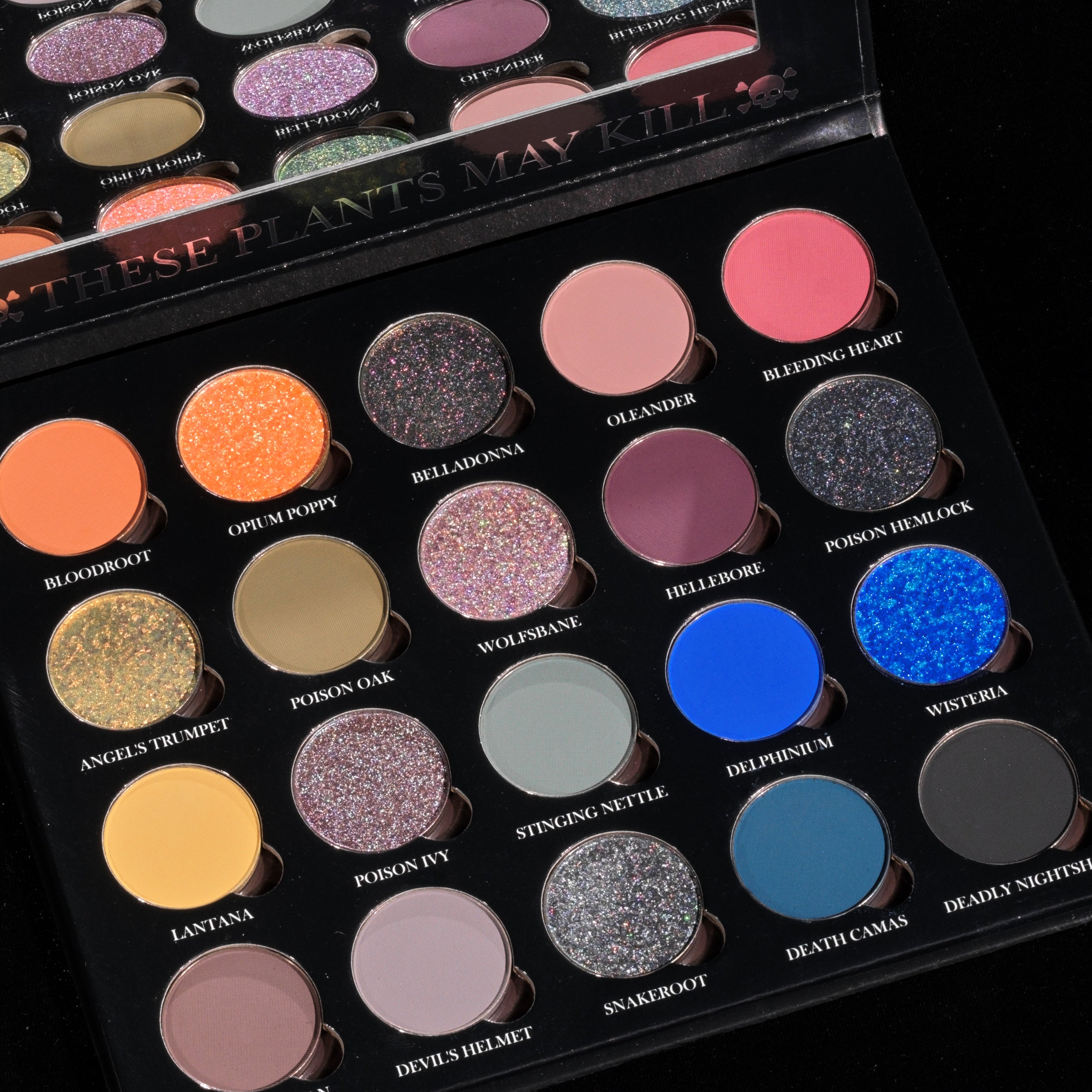 Poison Garden Eyeshadow Palette - 12 Highly Pigmented Matte & Shimmer Shades | Vegan & Cruelty-Free Makeup | Perfect for Halloween, Cosplay & Night Out Looks