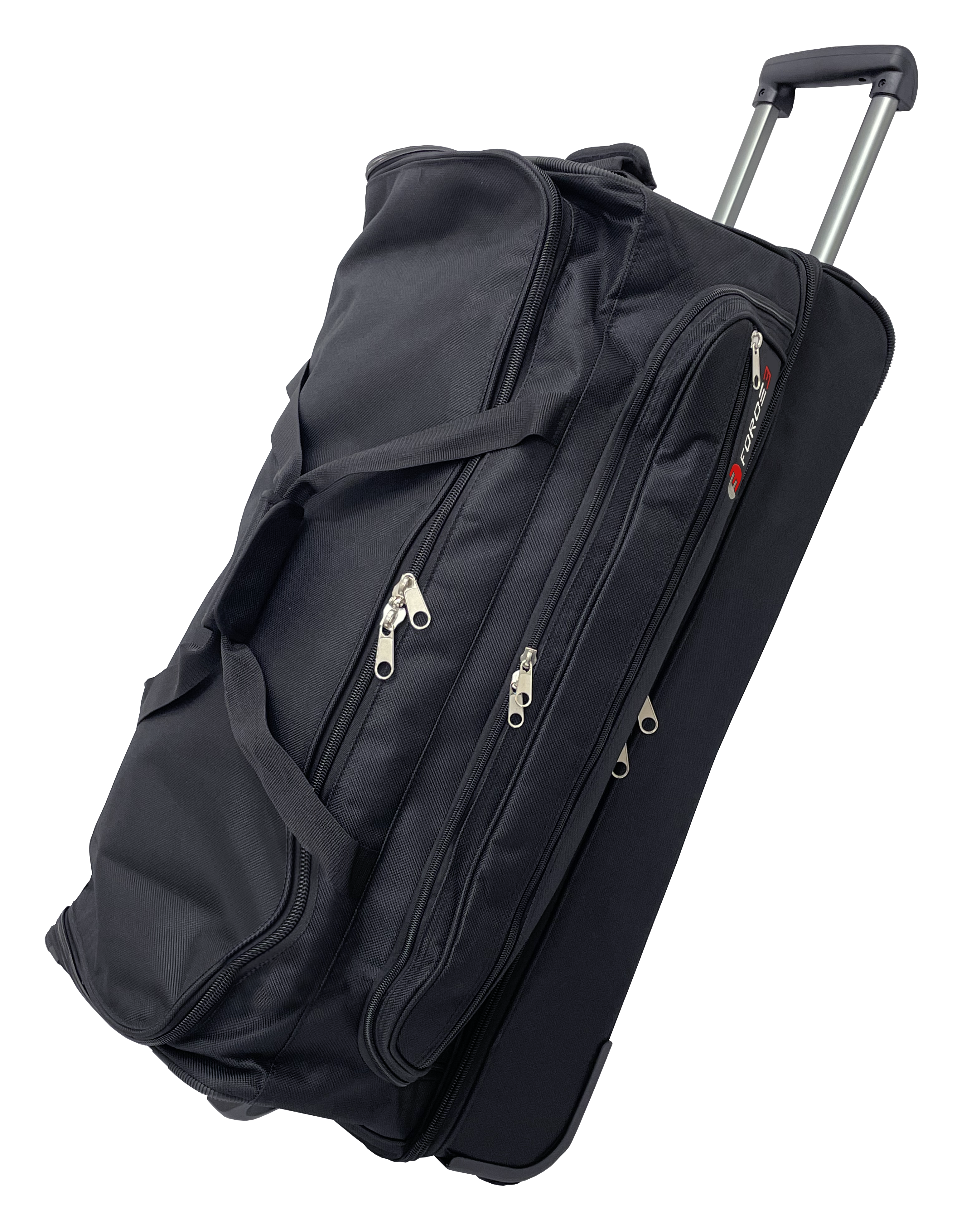 FORCE3 Ultimate Rolling Equipment Bag - Durable Heavy-Duty Sports Gear Storage with Wheels for Baseball, Football, Gym & Travel - Perfect for Athletes, Coaches and Team Equipment Transport