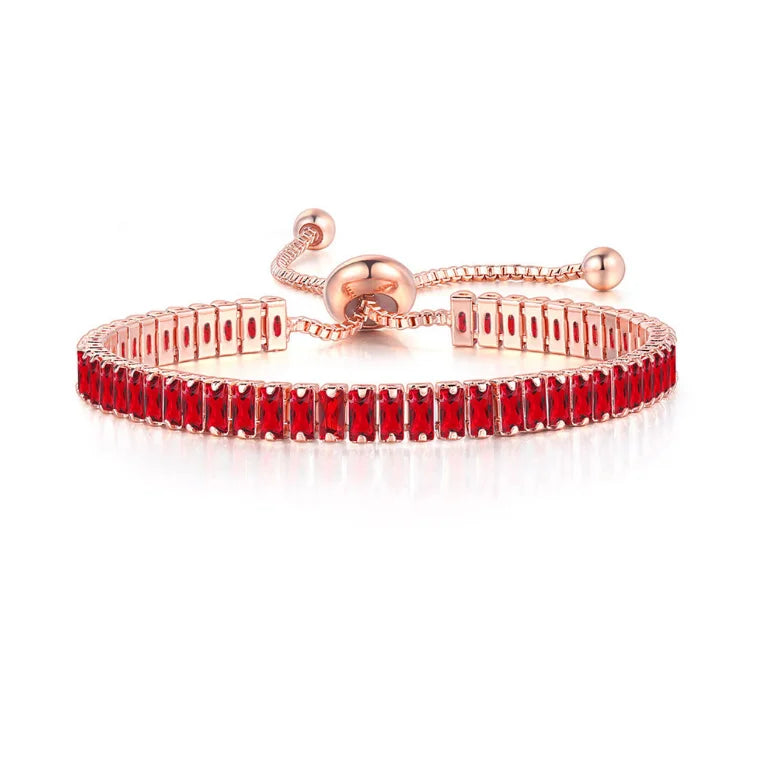 Premium Crystal Tennis Bracelet - Elegant & Sparkling Jewelry for Women | Perfect for Weddings, Parties & Special Occasions