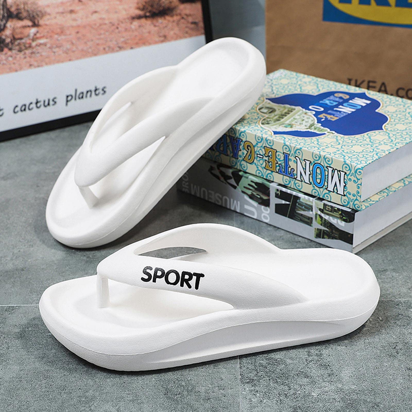 **Orthotic Flip Flops for Women & Men – Arch Support Thong Sandals, Comfortable Slippers for Beach, Pool & Home – Couple Matching Platform Slides**