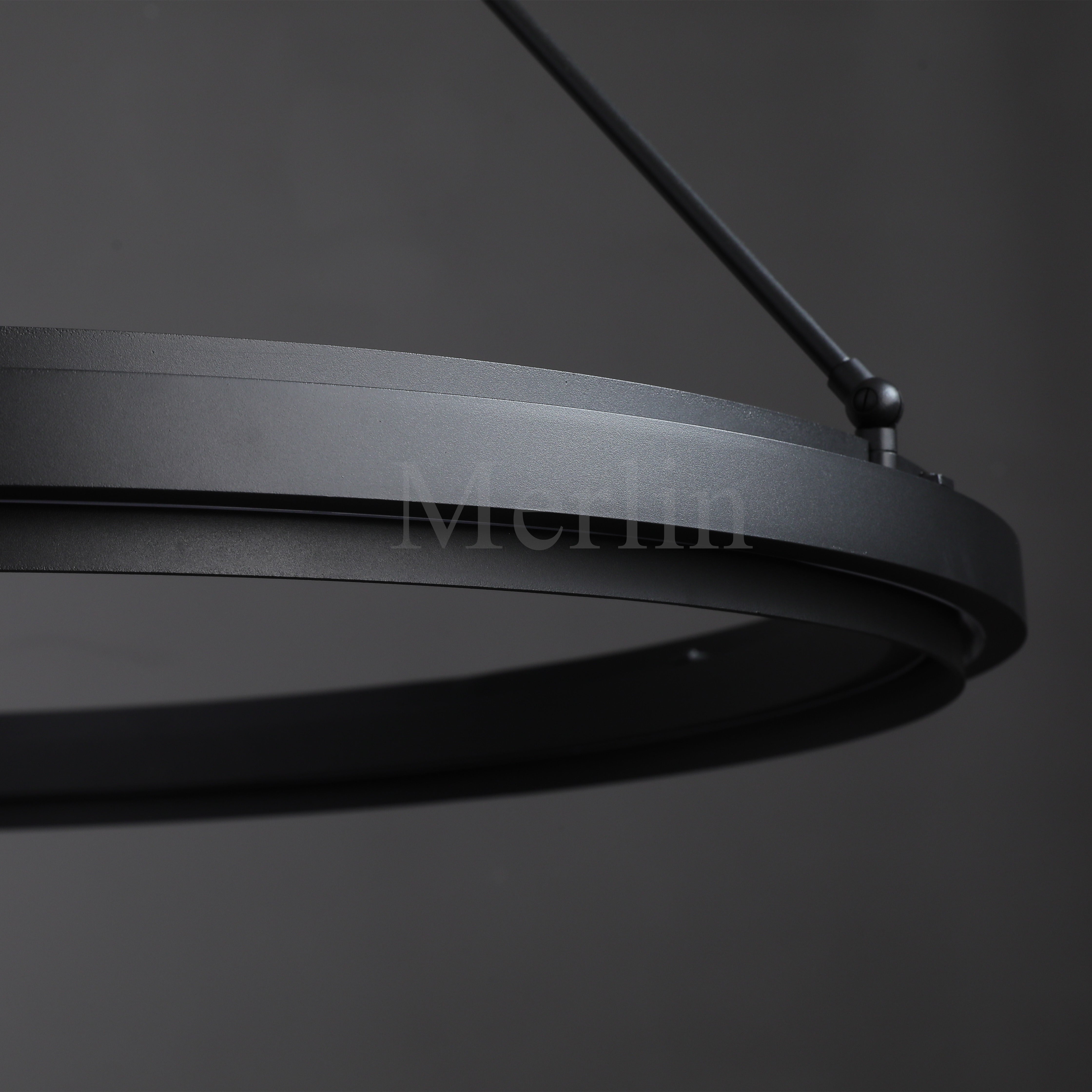 George Elegant Modern Round Metal Chandelier - Stylish Ceiling Light Fixture for Living Room, Bedroom & Dining Room - Perfect for Ambient Lighting and Home Decor