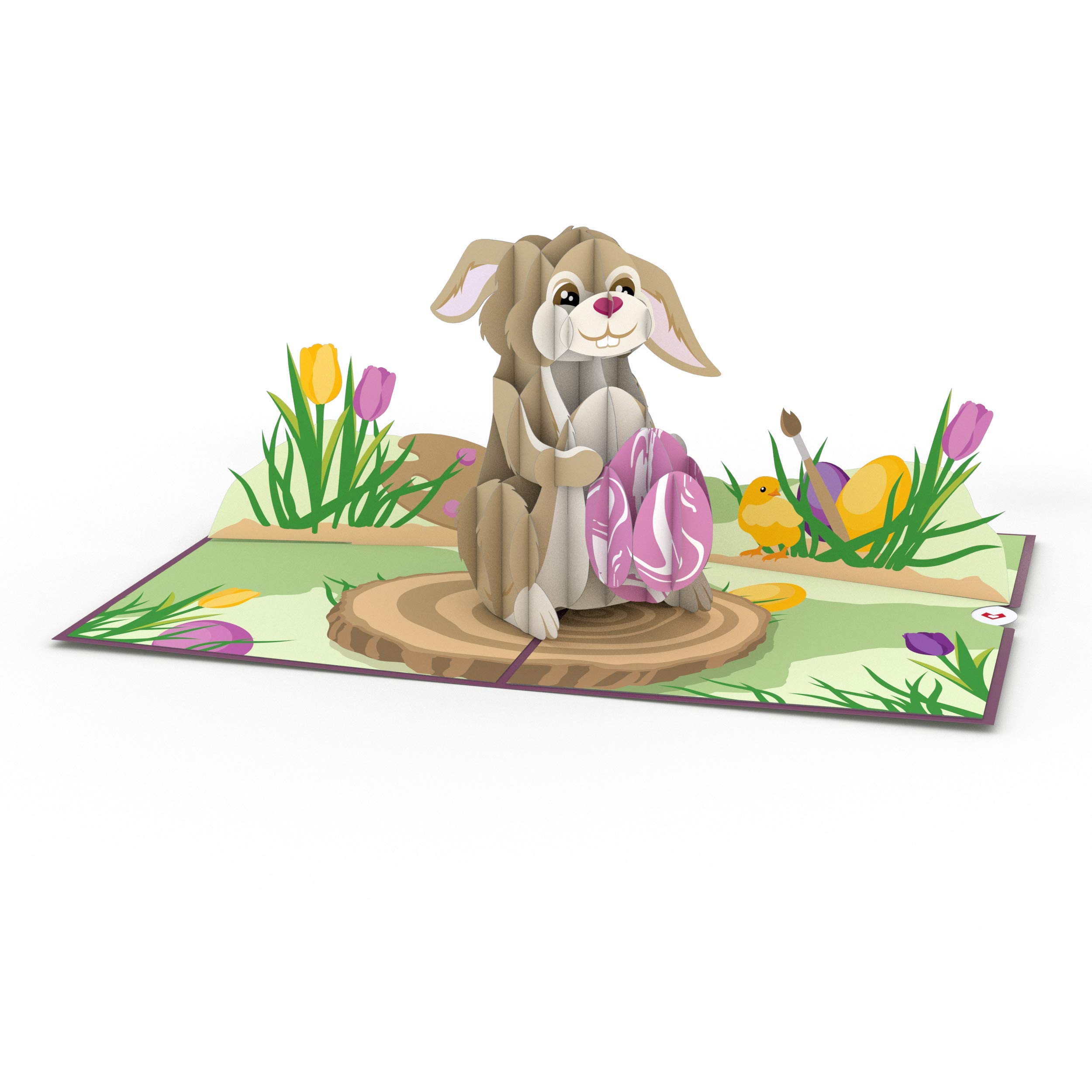 Lovepop 3D Easter Bunny with Egg Pop Up Greeting Card - Handcrafted Religious Easter Card for Kids & Adults - Perfect for Easter Gifts, Celebrations, and Home Decor