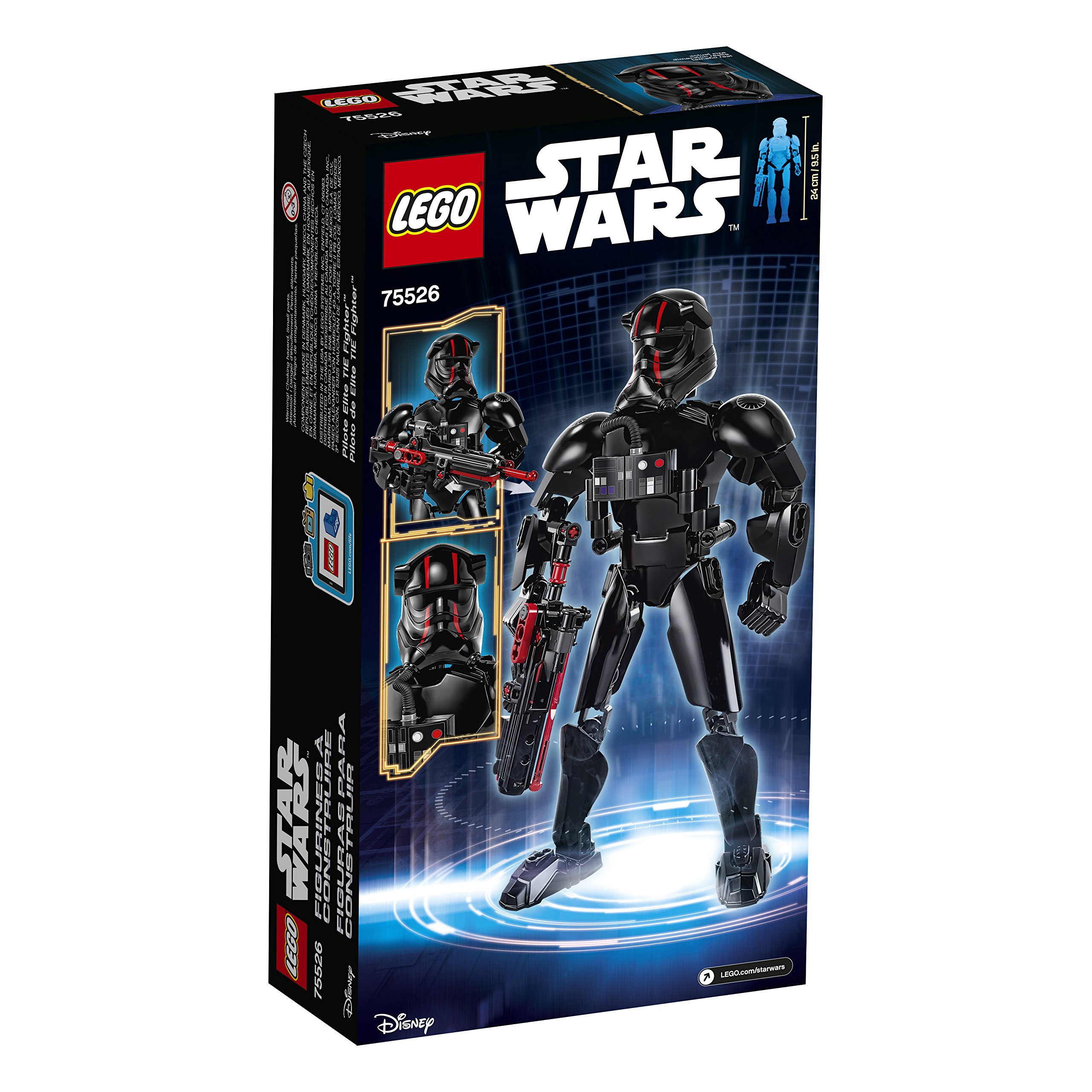 LEGO Star Wars Episode VIII Elite Tie Fighter Pilot 75526 Building Kit (94 Pieces) - Perfect for Star Wars Fans, Collectors & Creative Play - Great Gift for Kids & Adults - Build & Display for Home, Office or Playroom
