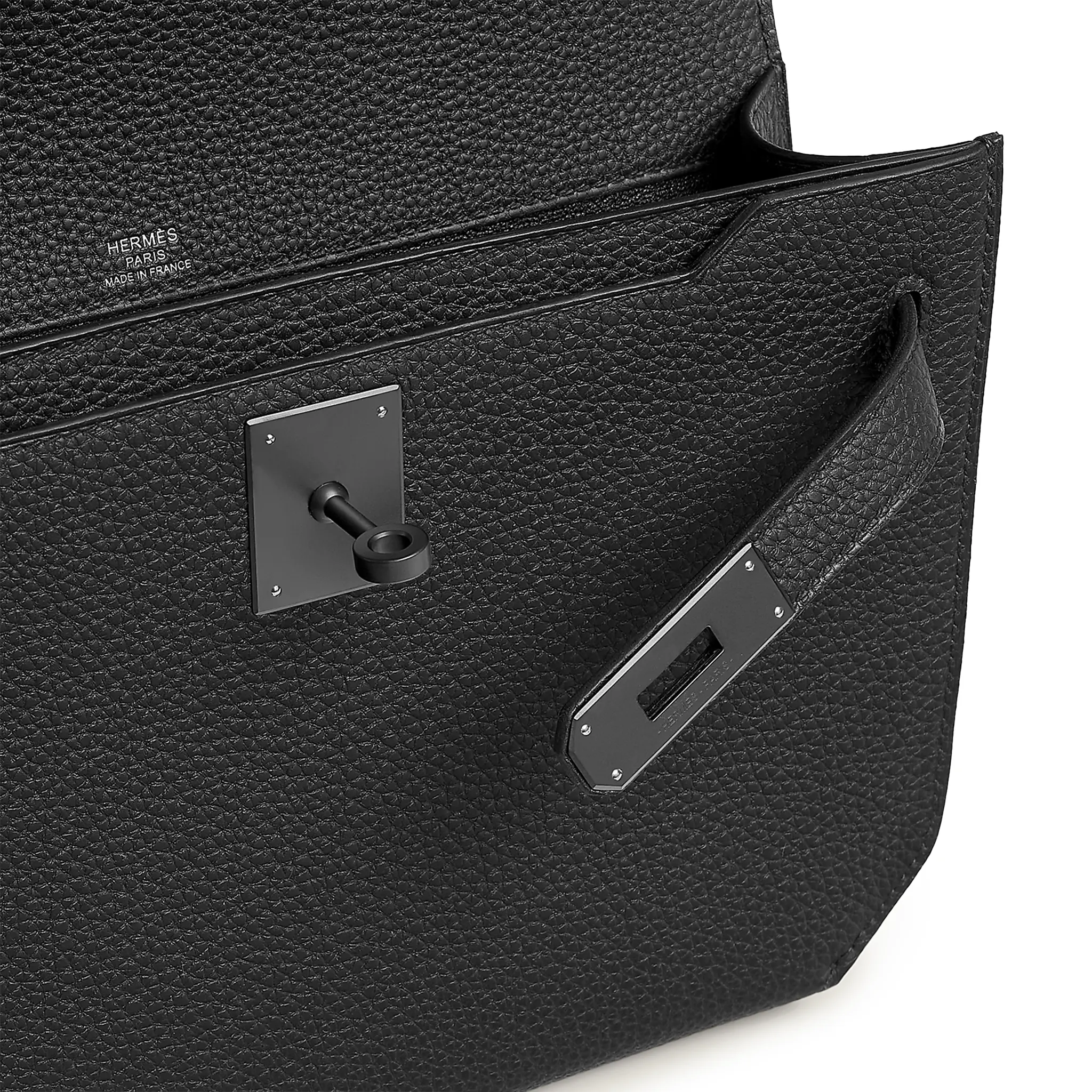 Hermès Kelly Depeches 25 Handbag in Togo Leather with Monochrome Design & Palladium Hardware - Luxury Crossbody Bag for Women, Perfect for Work, Travel and Special Occasions