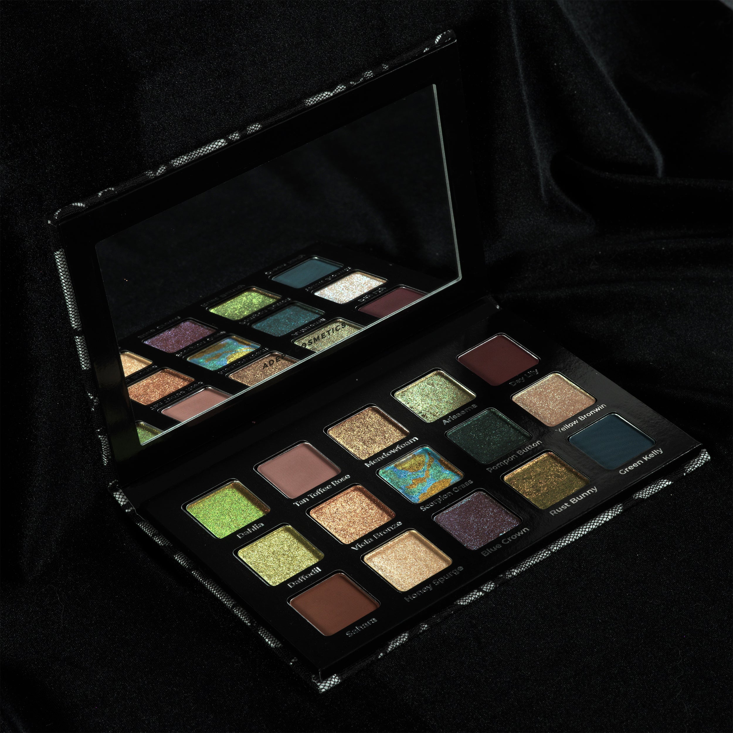 Flying Fiddles Eyeshadow Palette - 12 Highly Pigmented Matte & Shimmer Eyeshadows for Professional Makeup | Perfect for Day to Night Looks, Parties & Special Occasions