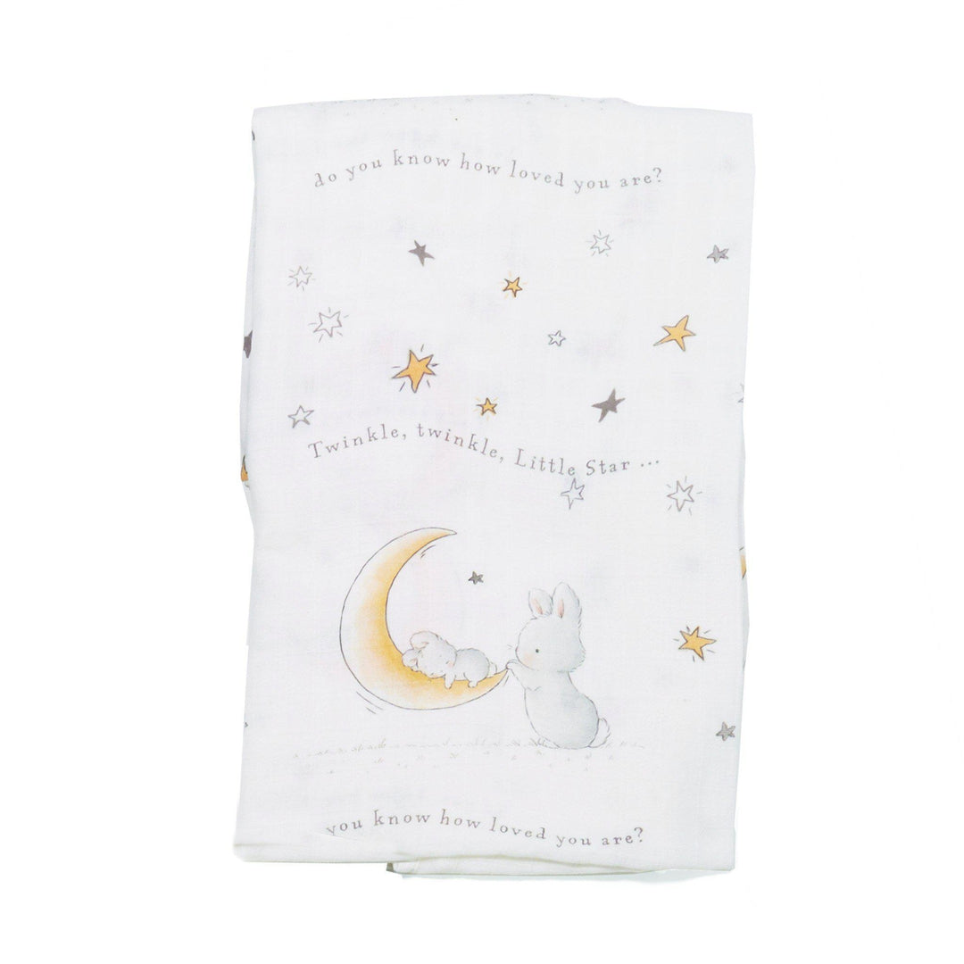 Bloom Twinkle Twinkle Swaddle Blanket - Soft Baby Wrap for Newborns & Infants | Perfect for Nursery, Bedtime & Photo Shoots