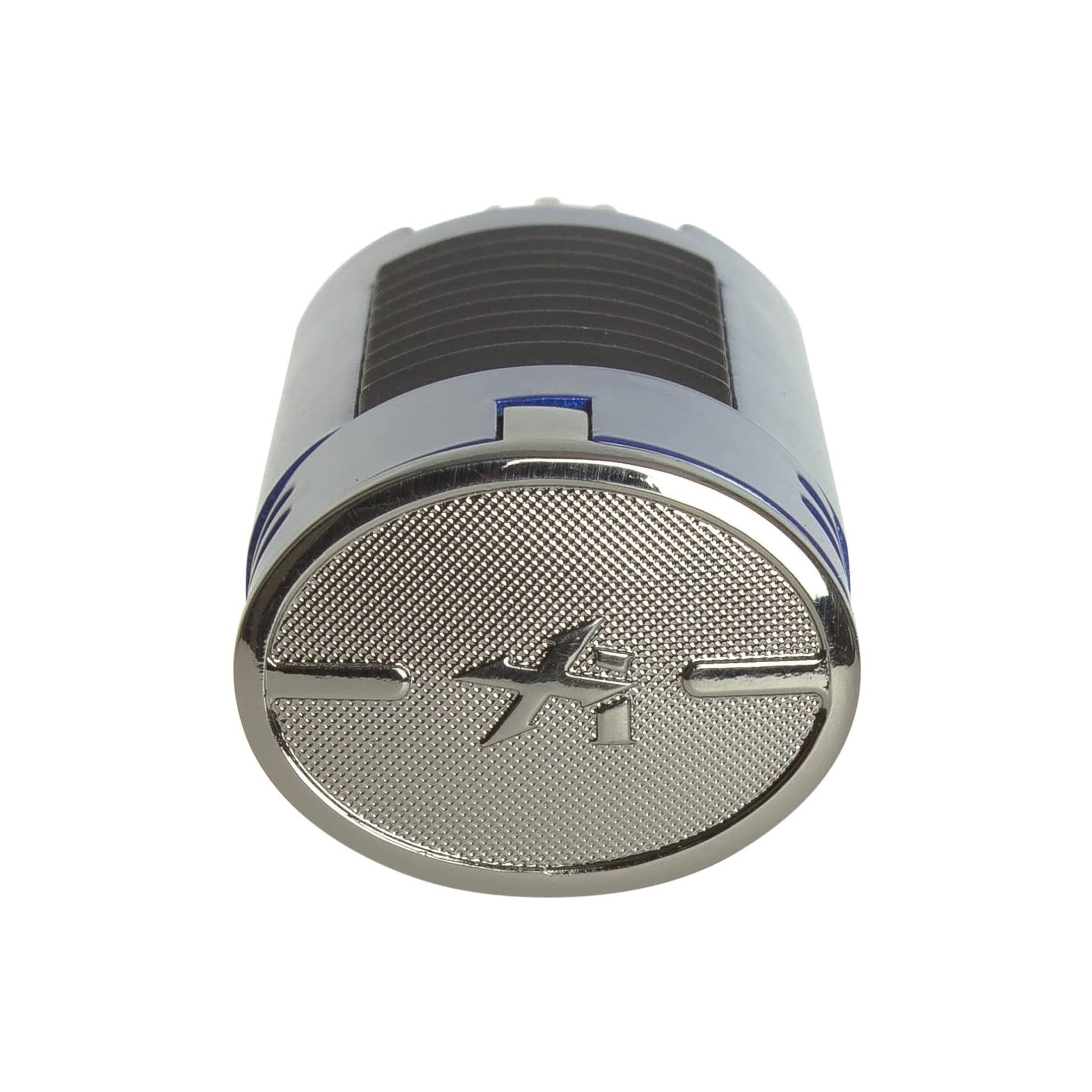 Premium Xikar HP4 Diamond Quad Flame Cigar Lighter with In-Line Fuel Adjustment & Oversized Fuel Window - Blue (Gift Box Included) - Perfect for Cigar Aficionados, Outdoor Enthusiasts & Luxury Gifting