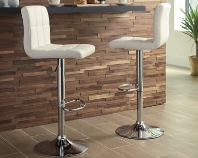 Bellatier Adjustable Height Bar Stool Set of 2 - Modern Kitchen Counter Stools for Dining Room, Bar & Home Decor - Swivel & Comfortable Seating for Kitchen Island, Breakfast Nook & Pub Table