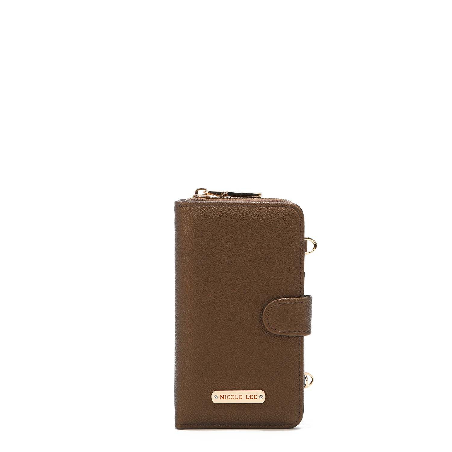 2-Piece Solid Phone Case with Crossbody Wallet - Stylish & Secure for iPhone & Samsung - Perfect for Travel, Shopping & Everyday Use
