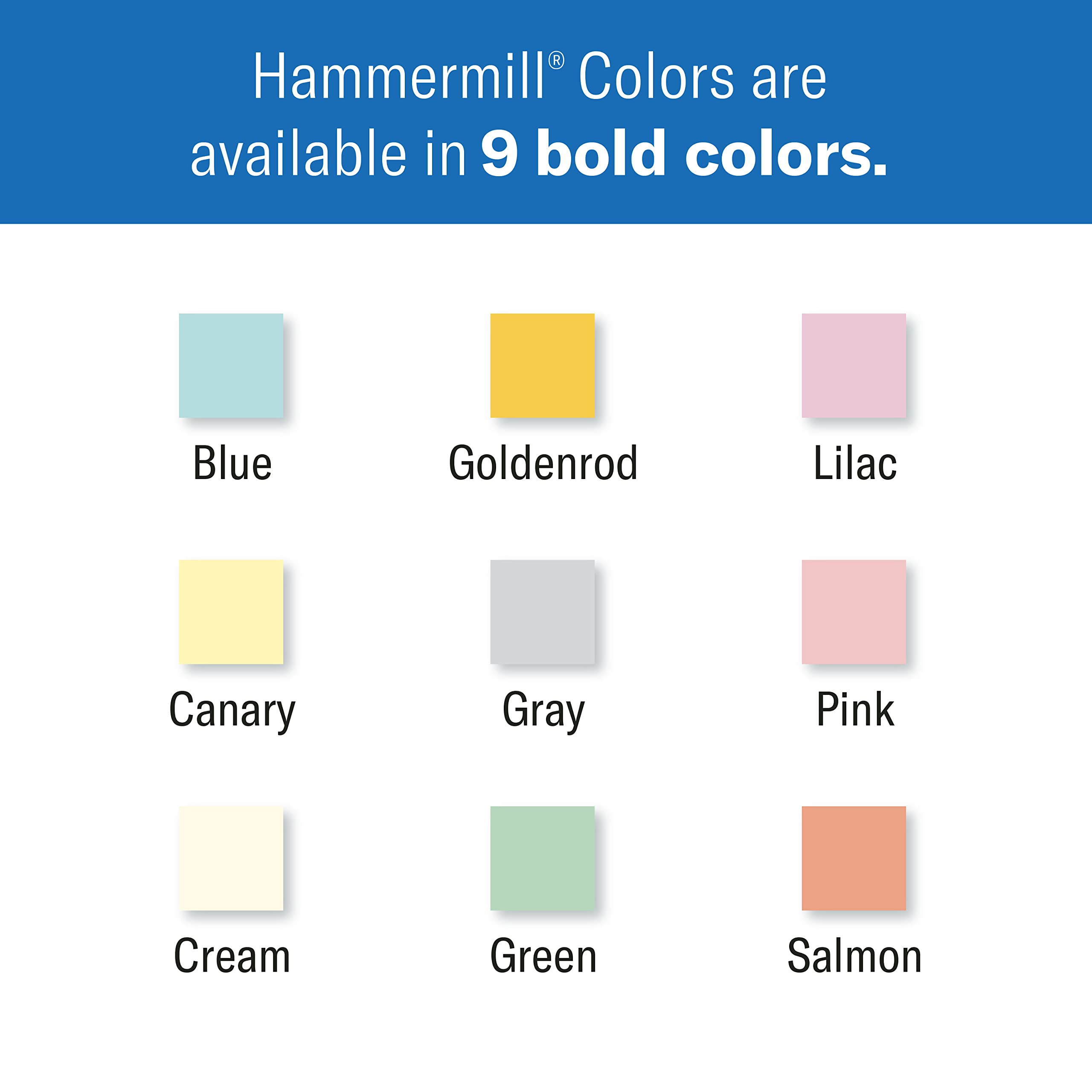 Hammermill 20 lb Goldenrod Colored Printer Paper, 8.5 x 11 Inches, 500 Sheets/Ream - Pastel Paper for Office, School & Craft Projects - Made in USA (103168R)
