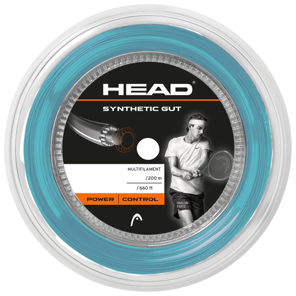 Head Synthetic Gut 17/1.25 Tennis String Reel (660ft) - Blue - Professional Tennis Racket String for Durability & Control - Perfect for Tournament Play & Practice Sessions