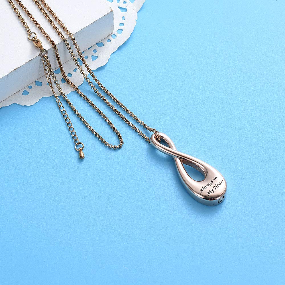 Cremation Jewelry Necklace for Ashes - Stainless Steel Keepsake Pendant for Women & Men | Memorial Gift