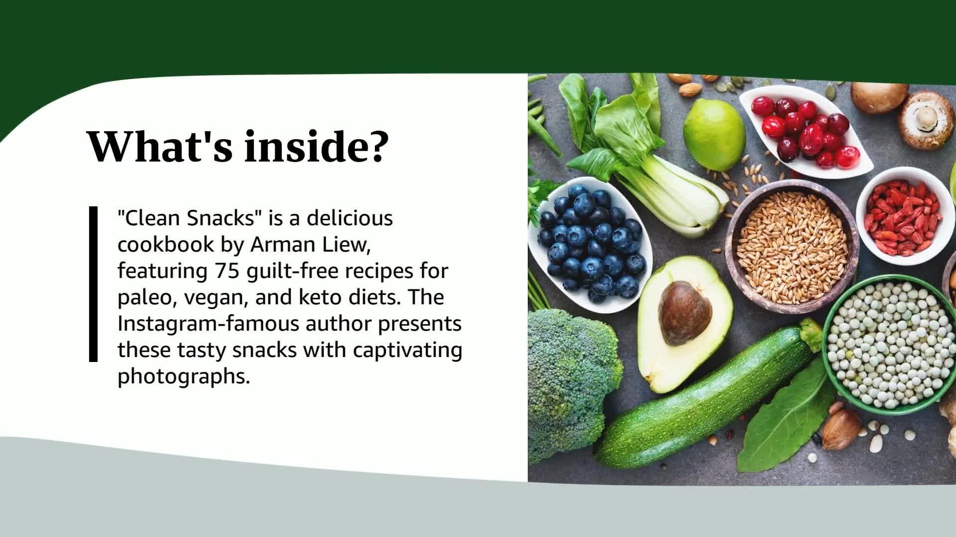 Healthy Clean Snacks: Paleo, Vegan & Keto-Friendly Recipes for Weight Loss & Energy Boost - Perfect for Office, Gym & On-the-Go Lifestyle