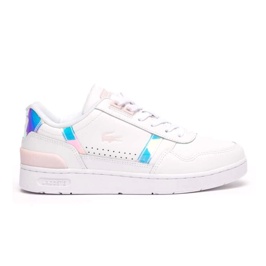 Lacoste Women's T Clip 124 White Iridescent Sunglasses - Polarized UV Protection for Driving, Beach & Outdoor Activities