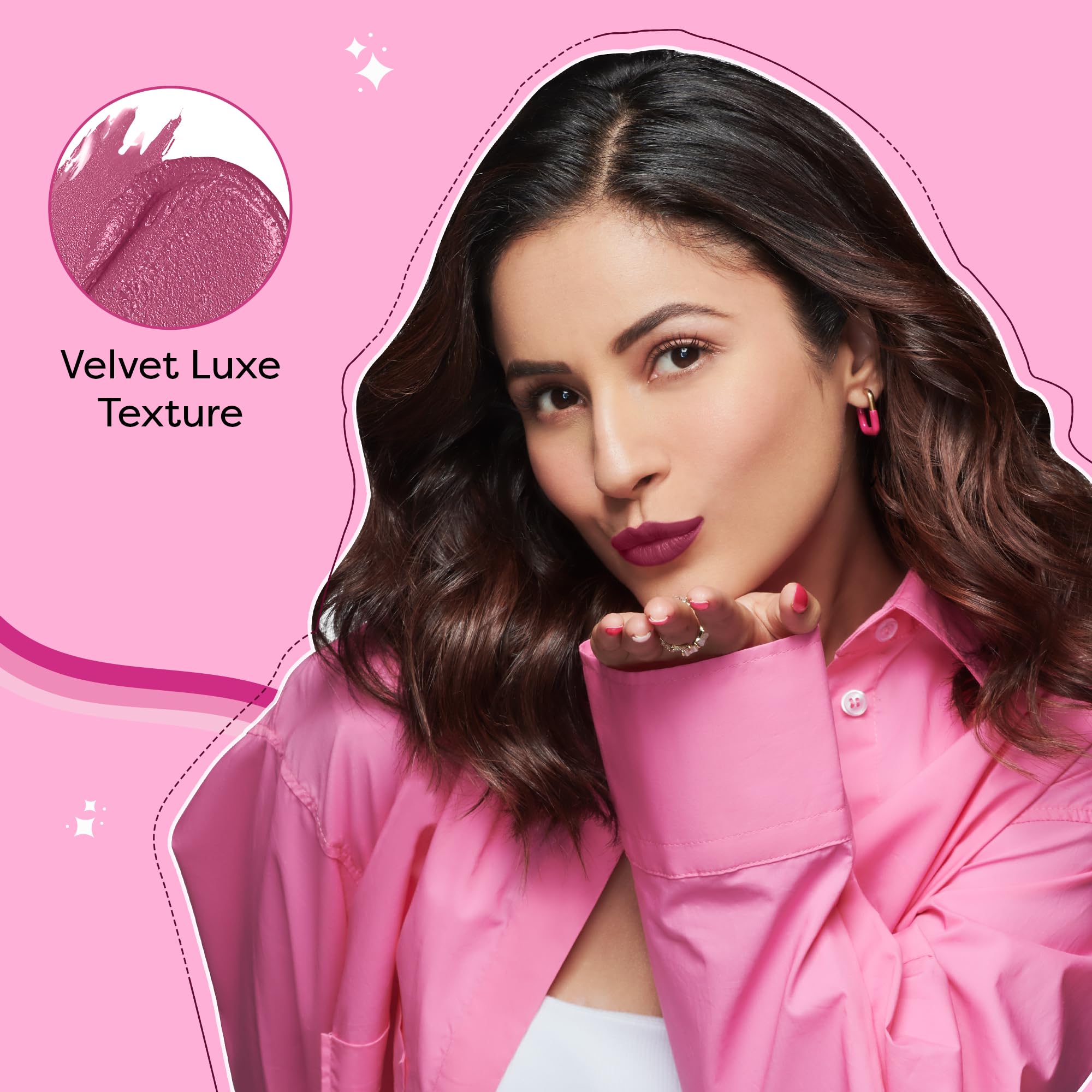 SUGAR POP Satin Matte Lipstick - 07 Blossom (Light Pink) - 3g - Vitamin E, Shea Butter & Jojoba Oil Infused - Ultra Pigmented, Hydrating, Weightless Formula - Perfect for Everyday Wear, Date Night & Special Occasions