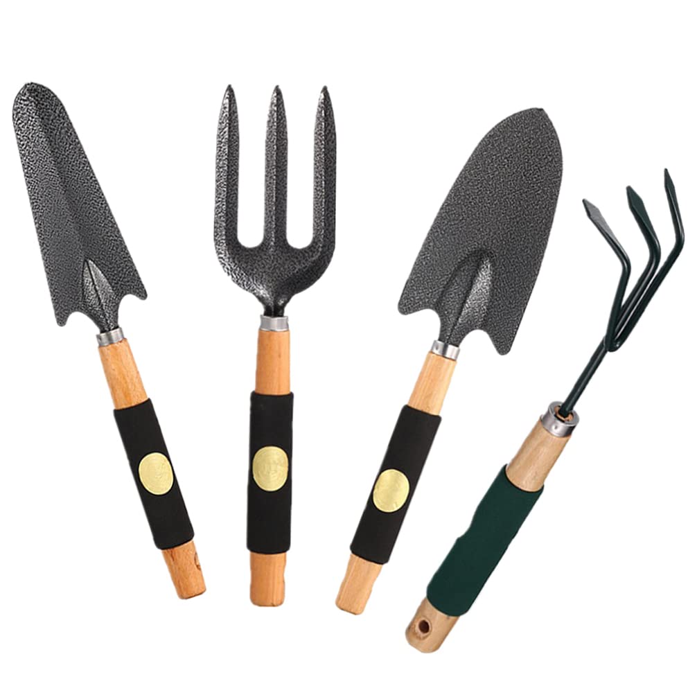 DOITOOL Kids Gardening Tool Set - 5-Piece Garden Shovel, Rake, and Trowel Kit for Children - Durable Outdoor Toys for Lawn, Patio, and Backyard Play - Perfect for Pretend Play and Learning About Nature