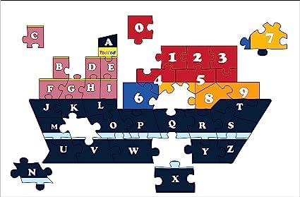TodFod Wooden Jigsaw Puzzle Toy for Kids - 36-Piece Vehicle Ship Alphabet Learning Game with English Consonants | Educational STEM Toy for Toddlers & Preschoolers | Perfect for Classroom, Birthday Gifts & Early Childhood Development