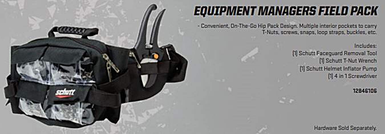 Schutt Equipment Manager's Field Pack - Durable Football Gear Bag for Coaches & Players - Perfect for Game Day, Practice & Travel