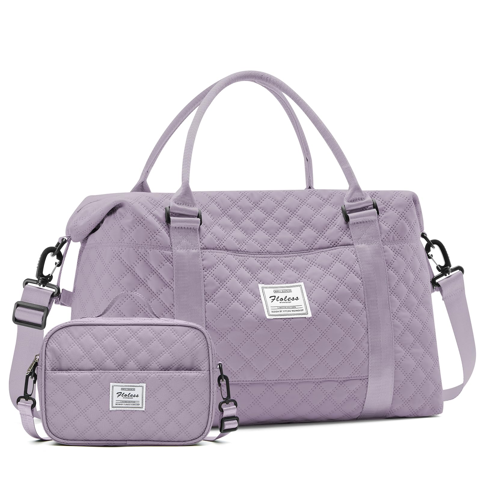 Stylish Women's Travel Bag - Waterproof Overnight Duffel & Weekender with Toiletry Organizer & Wet Pocket - Perfect Gym Bag & Personal Item Carry-On for Weekend Getaways, Business Trips & Workouts