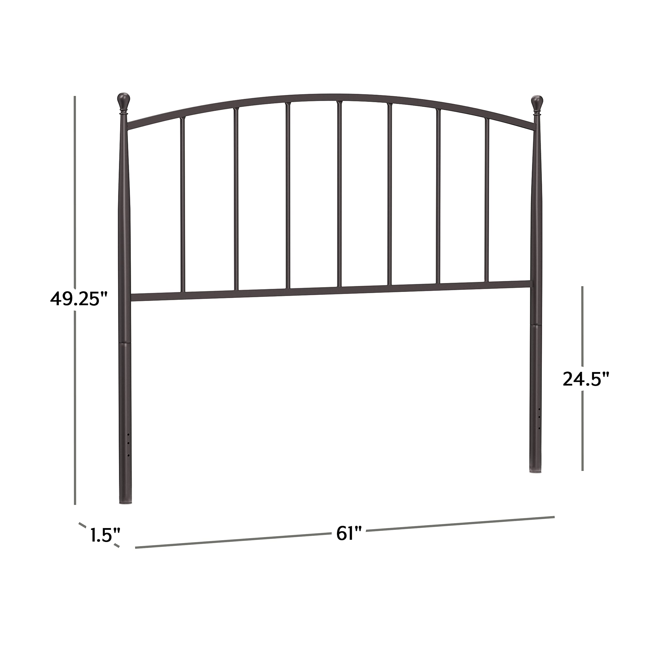 Hillsdale Furniture Warwick Four Poster Bed Frame in Gray Bronze - Elegant Master Bedroom Furniture for Luxurious Home Decor