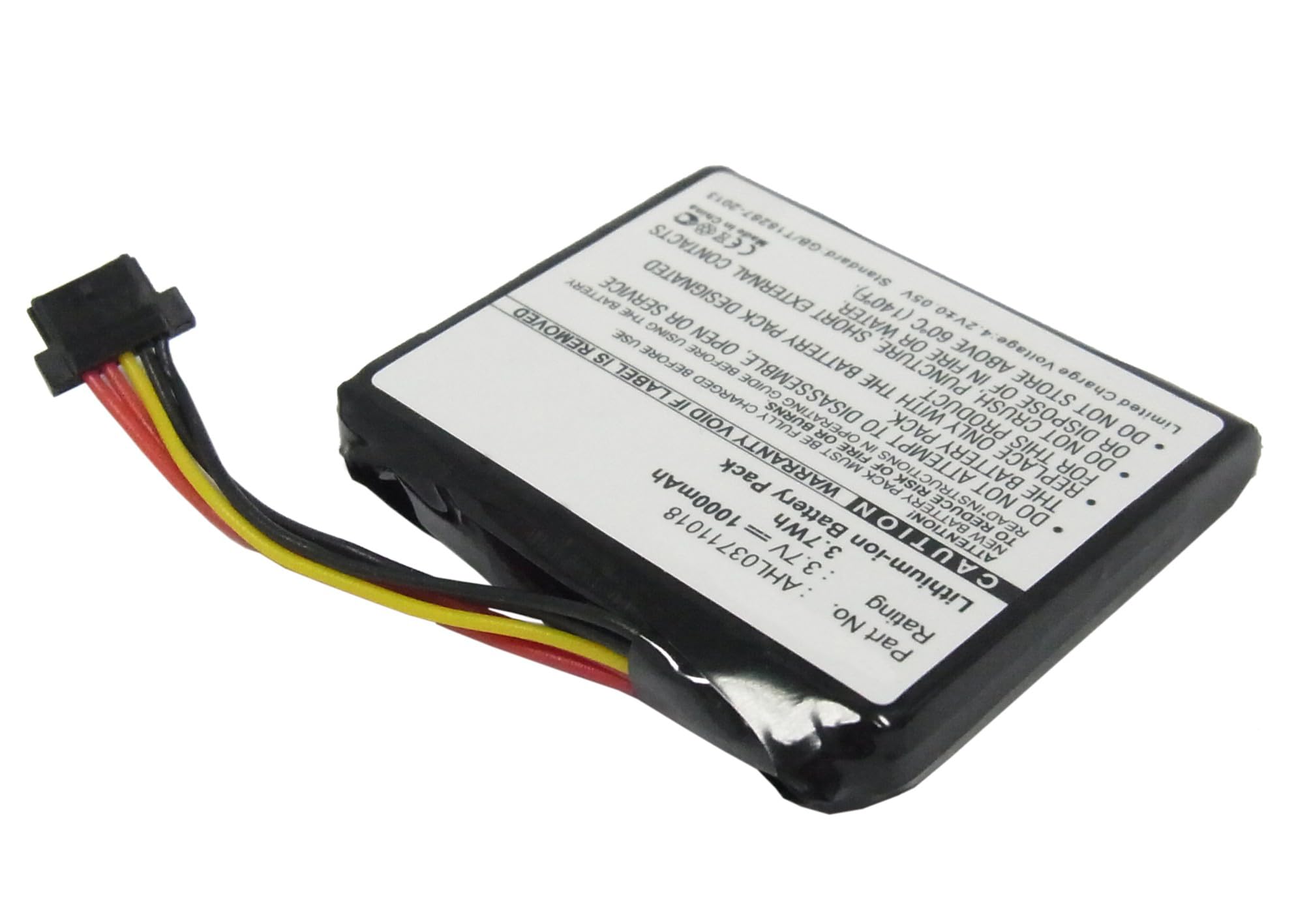 Synergy Digital GPS Battery Replacement for TomTom AHL03711018 & 4CQ02 - 3.7V 1000mAh Li-ion High Capacity Battery - Perfect for TomTom GPS Navigation Devices on Road Trips & Outdoor Adventures