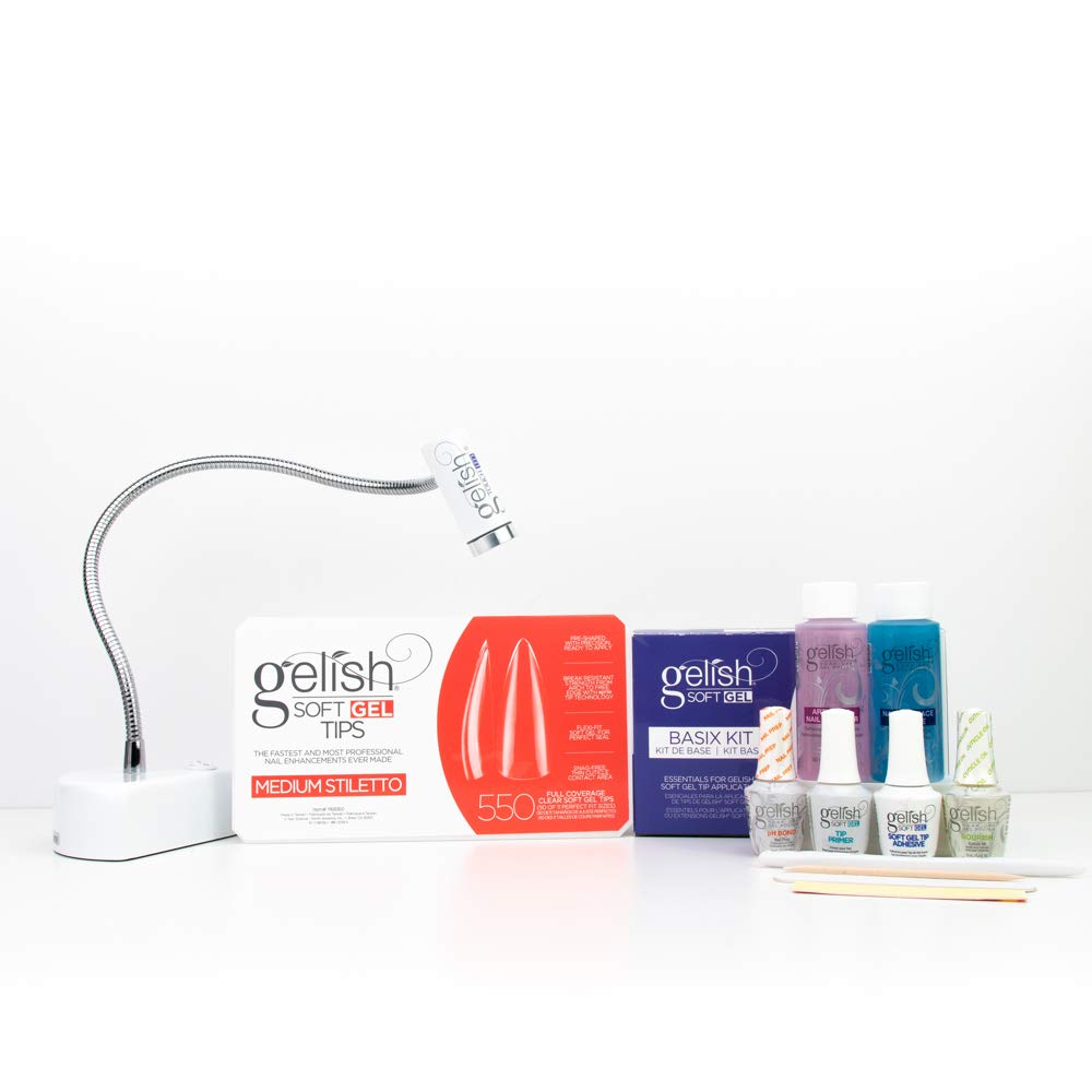 Gelish Soft Gel Nail Polish Bundles - Soak Off Gel Manicure Kit for Salon & Home Use - Long Lasting, Shine & Chip Resistant - Perfect for DIY Nails, Gifts & Professional Nail Artists