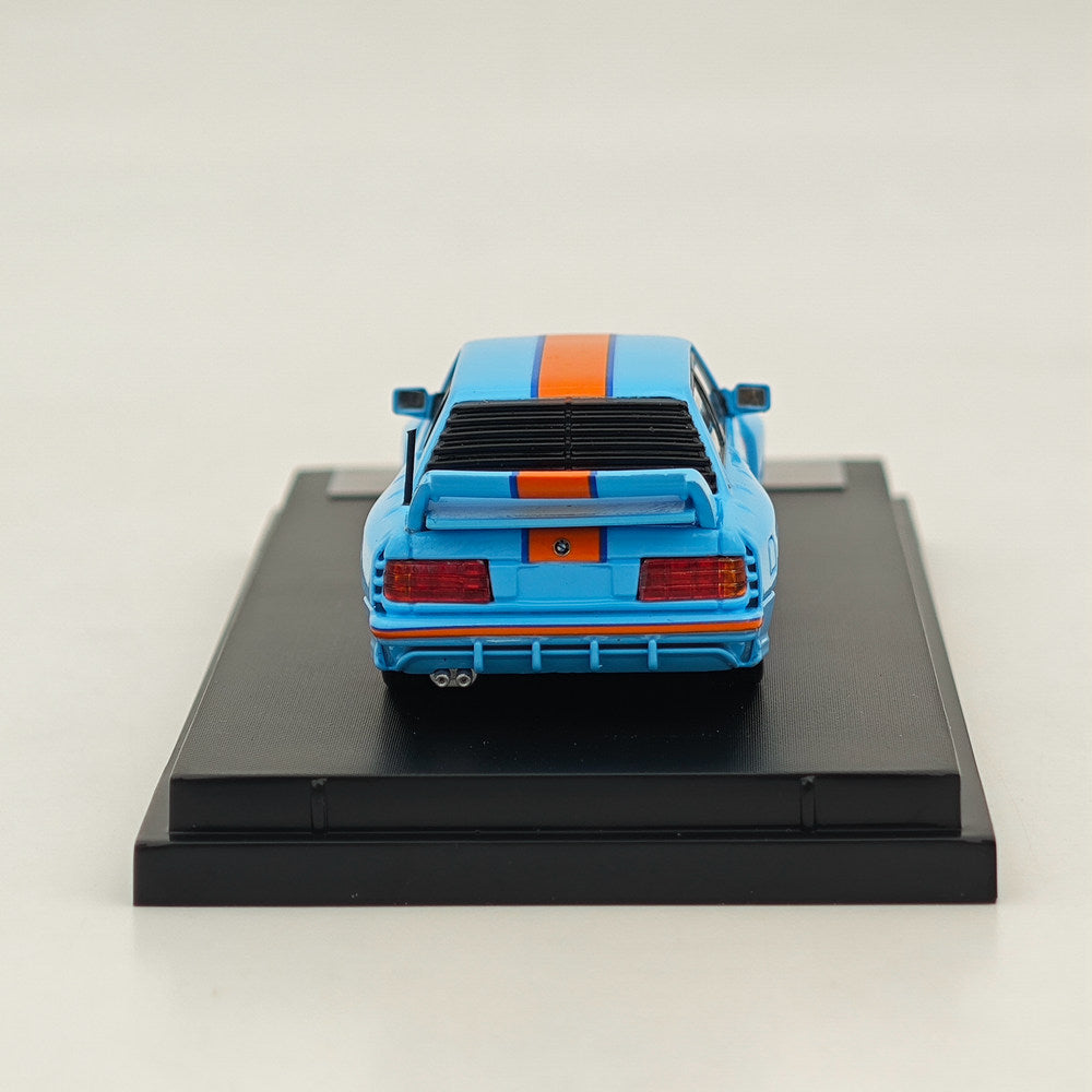 1/64 Scale Street Weapon SW BMW LTO E30 M3 Gulf Blue Diecast Model Car - Collectible Miniature Vehicle for Display, Gifts & Racing Enthusiasts