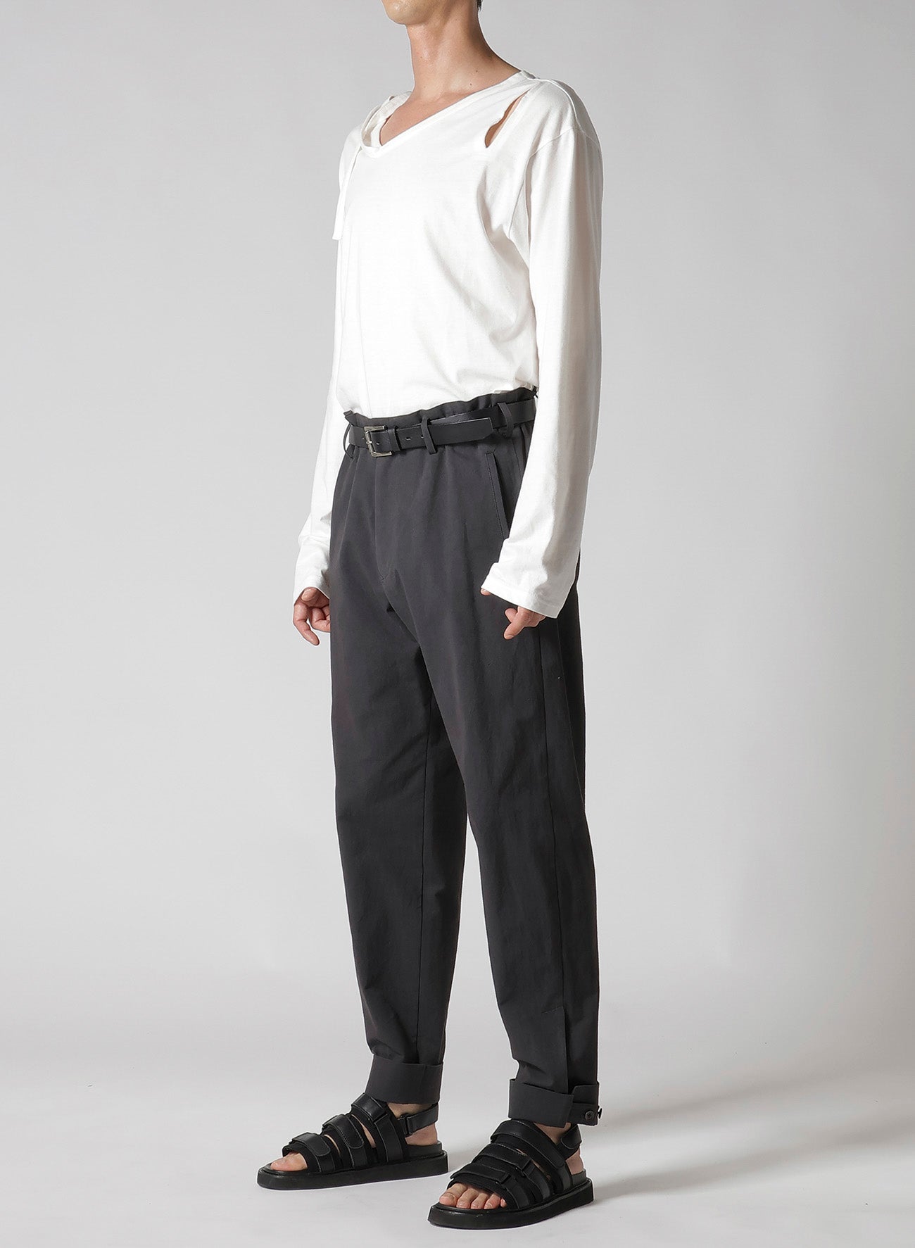 Slim Fit Poplin Pants with Tab Detail - Stylish & Comfortable for Casual Wear, Office & Travel