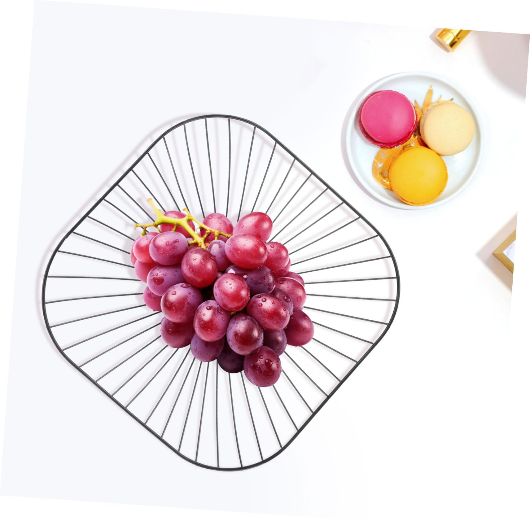1pc Metal Wire Fruit Bowl - Elegant Iron Art Dish Container for Fruit Storage | Perfect for Kitchen Counter, Dining Table, and Party Serving | Rustic Home Decor & Fruit Holder