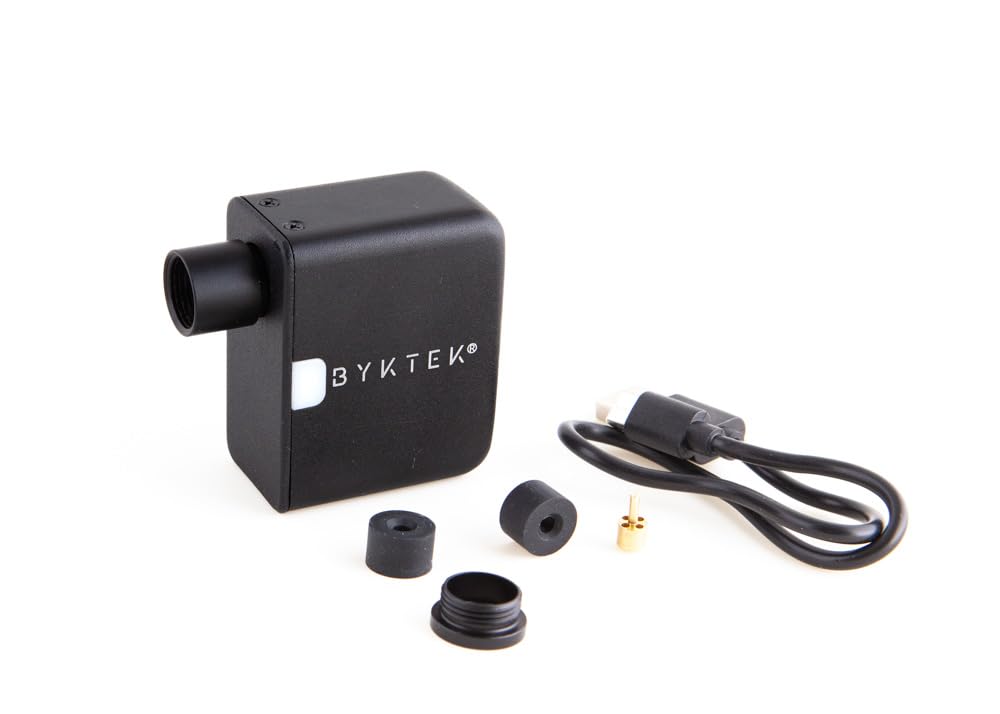 Portable Travel Air Pump - Compact & Lightweight for Bikes, Inflatable Mattresses, Pool Toys - Perfect for Camping, Travel & Outdoor Adventures (Black)