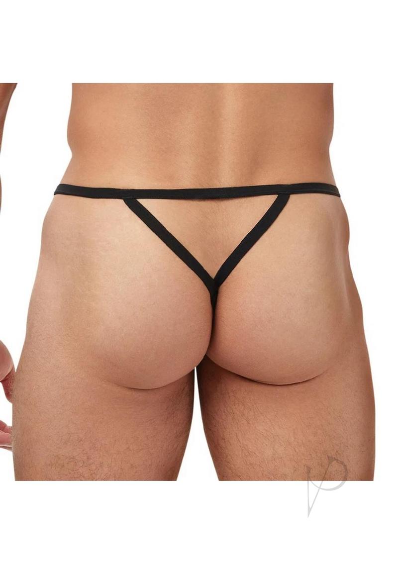 Banana Cabana Mesh G-String Thong Underwear for Women - Medium/Large Size - Black - Perfect for Lingerie, Sleepwear & Sensual Occasions