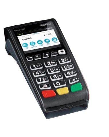 Refurbished Ingenico Desk/3500 Dial/Ethernet POS Terminal - Secure Payment System for Retail & Restaurants (Specify Encryption at Checkout) - Ideal for Small Businesses & Quick Service