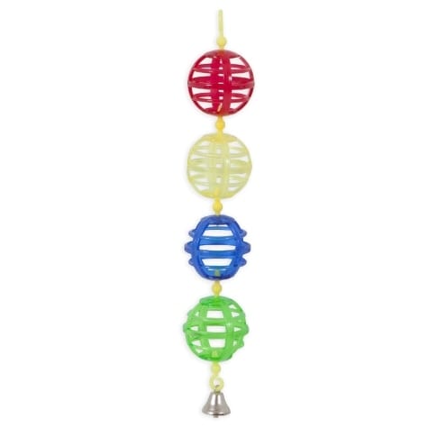 JW Activitoys Lattice Chain Bird Toy - Colorful Interactive Parrot Chewing Toy for Small Pets - Perfect for Birds, Hamsters & Rodents - Cage Hanging Enrichment Activity for Mental Stimulation & Play