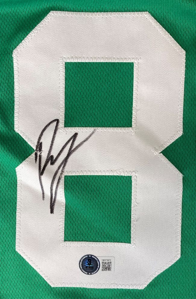 Kristaps Porzingis Boston Celtics Signed Green Basketball Jersey - Authentic NBA Memorabilia for Collectors & Fans - Perfect for Sports Memorabilia Displays, Game Day Outfits & Gifts