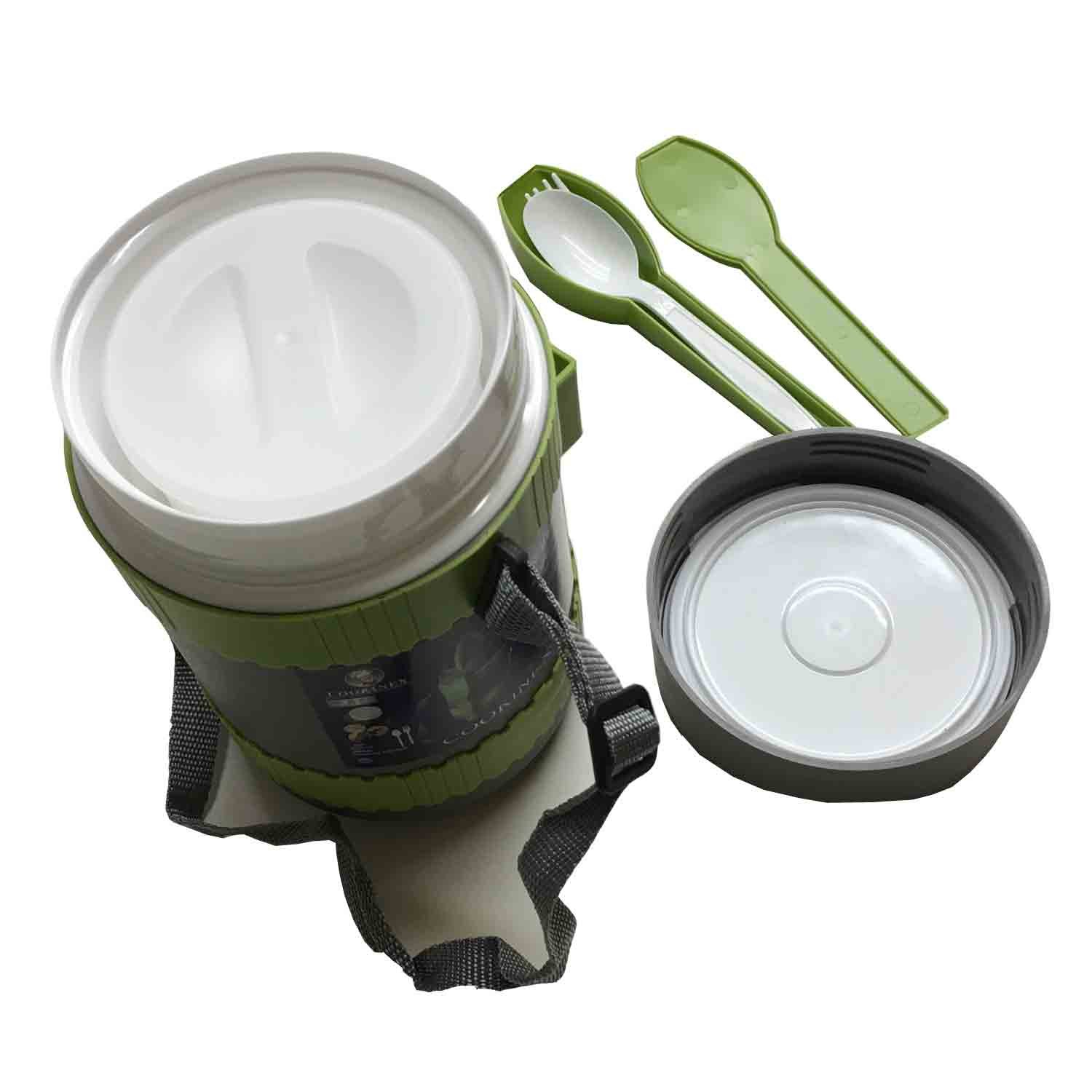 Insulated Lunch Box for Adults - 1.8L Leak Proof Bento Box with Hot & Cold Food Container | Perfect for Office, School, Picnics & Travel
