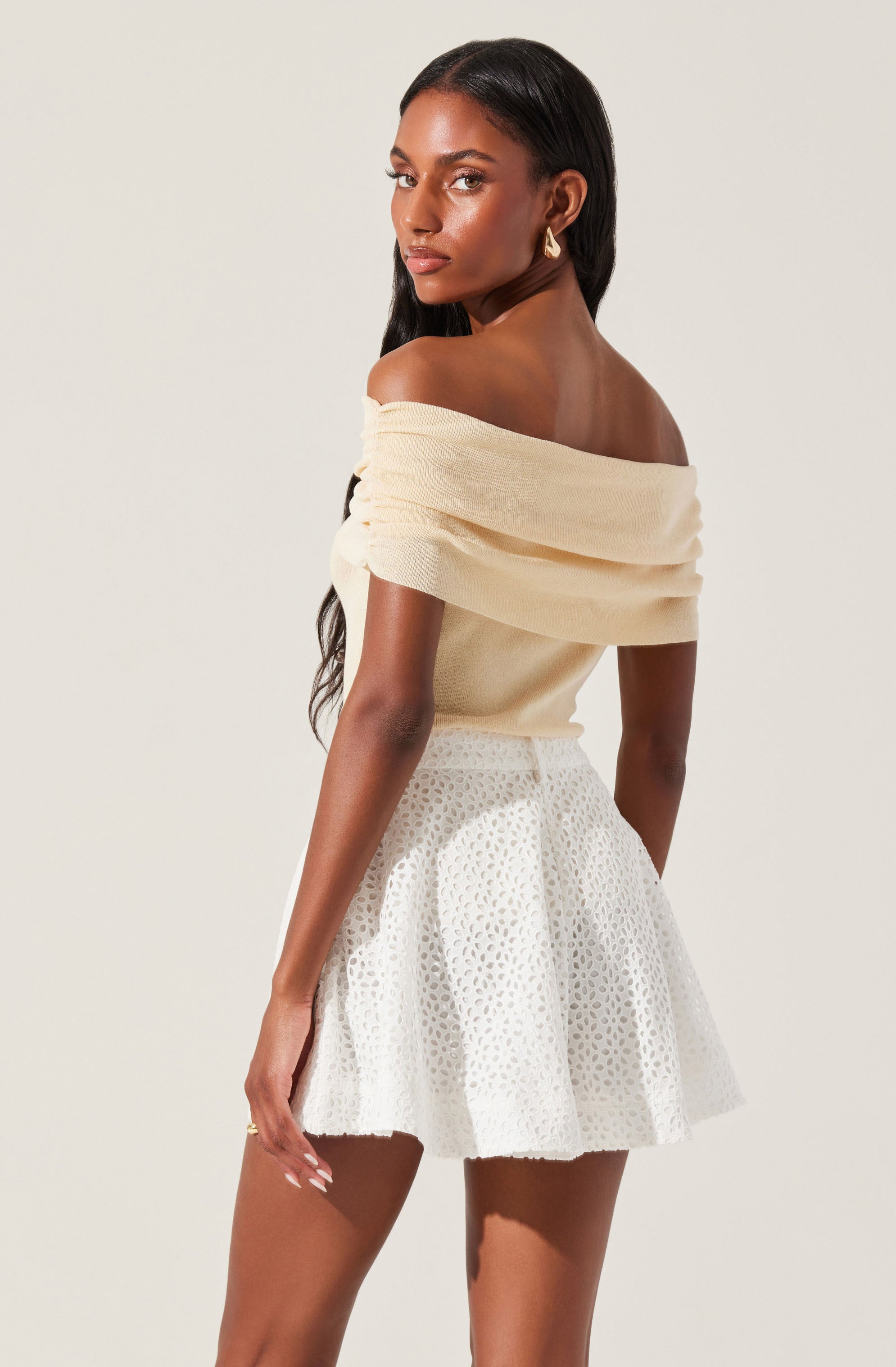 Kylin Off Shoulder Sweater Top for Women - Soft Knit Pullover Chic Casual Wear for Date Night & Fall Outfits